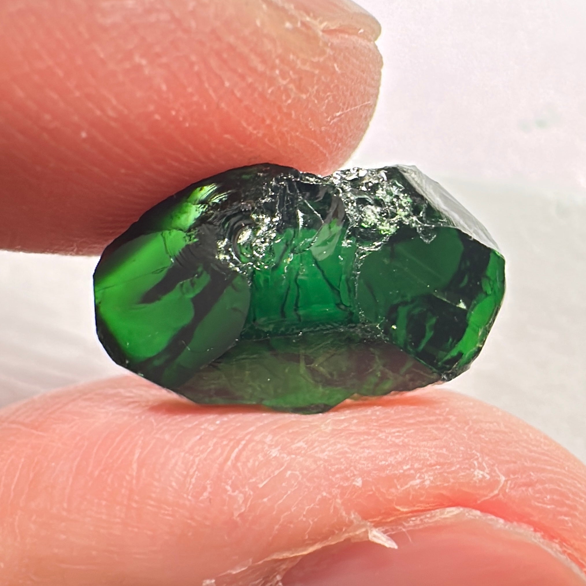 Chrome Tourmaline, the very finest, 7.77ct, Landanai, Tanzania, Untreated Unheated, vvs-if