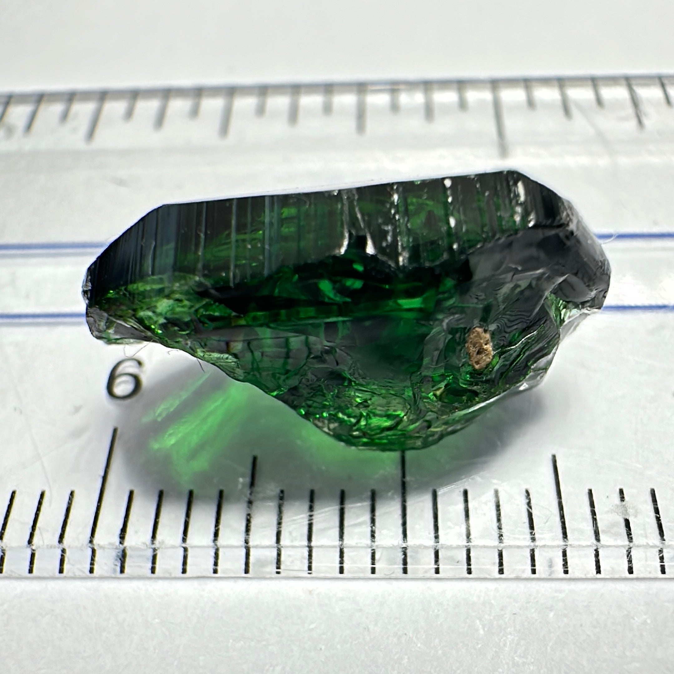 Chrome Tourmaline, the very finest, 7.77ct, Landanai, Tanzania, Untreated Unheated, vvs-if