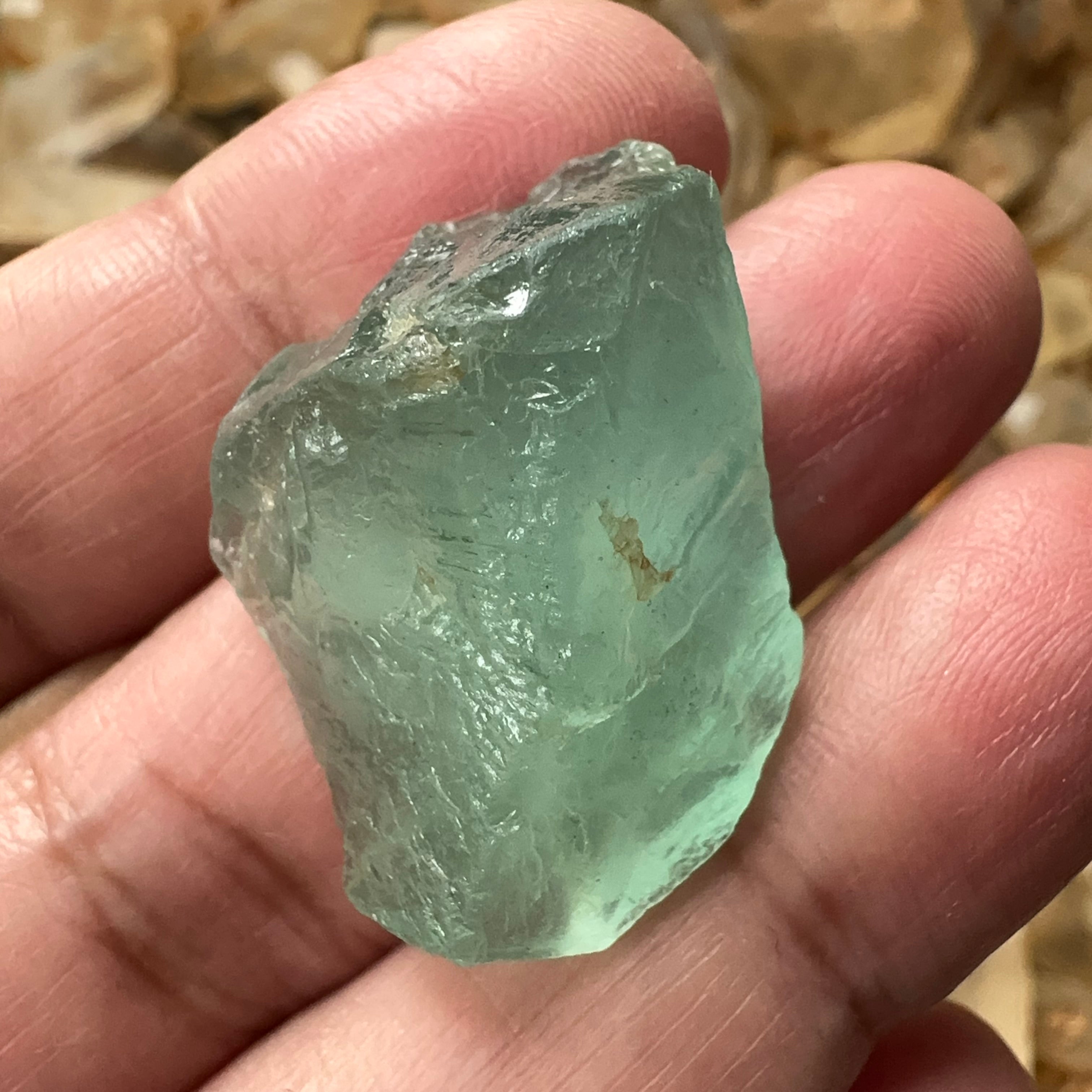 Aquamarine, 13.10gm, Tanzania, Untreated, Unheated, silky, nice for faceting with silk or cabbing