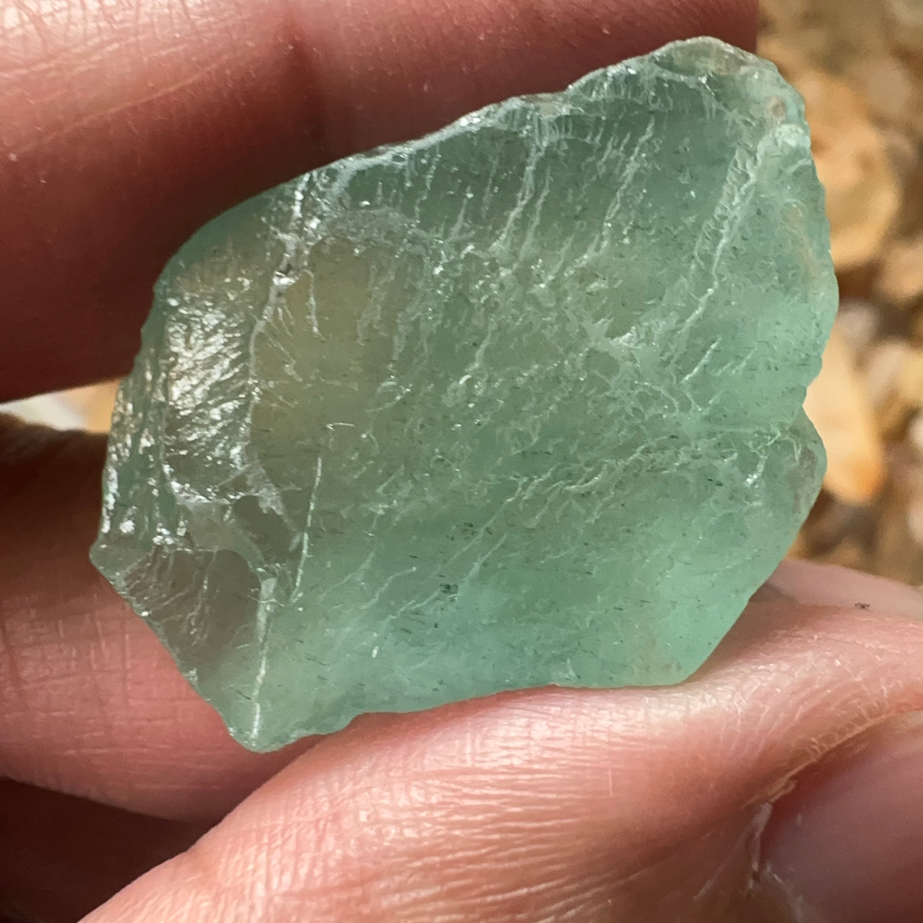 Aquamarine, 13.10gm, Tanzania, Untreated, Unheated, silky, nice for faceting with silk or cabbing