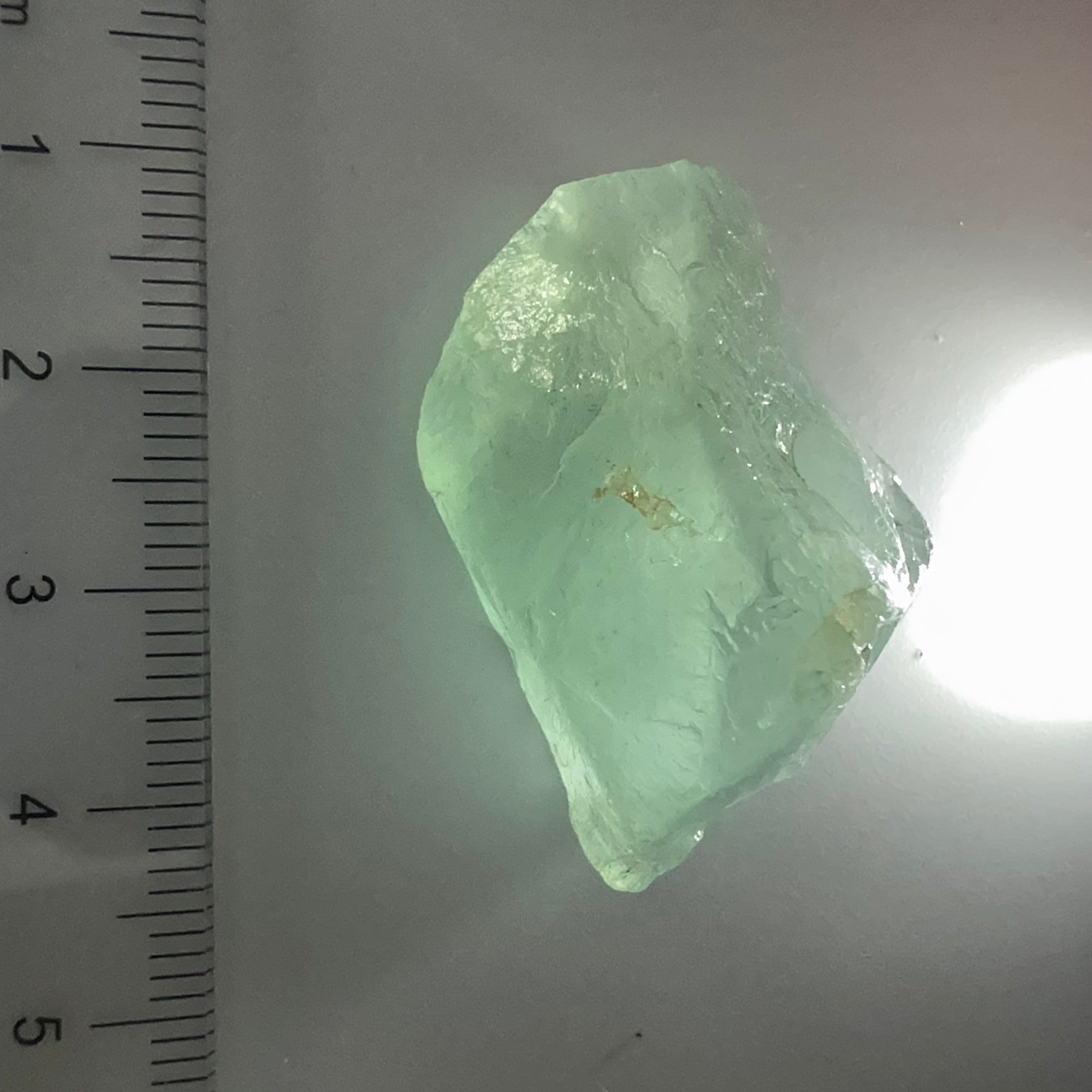 Aquamarine, 13.10gm, Tanzania, Untreated, Unheated, silky, nice for faceting with silk or cabbing