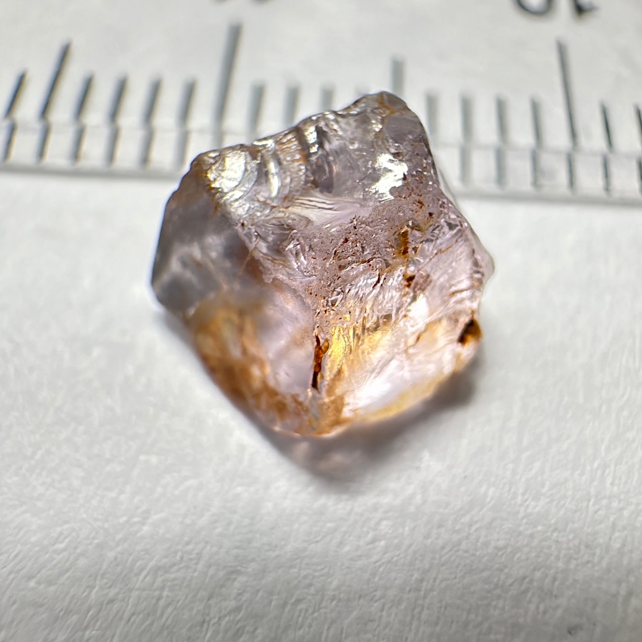 Mahenge Spinel, 2.47ct, Mahenge, Tanzania, Untreated Unheated. Crack going half way in