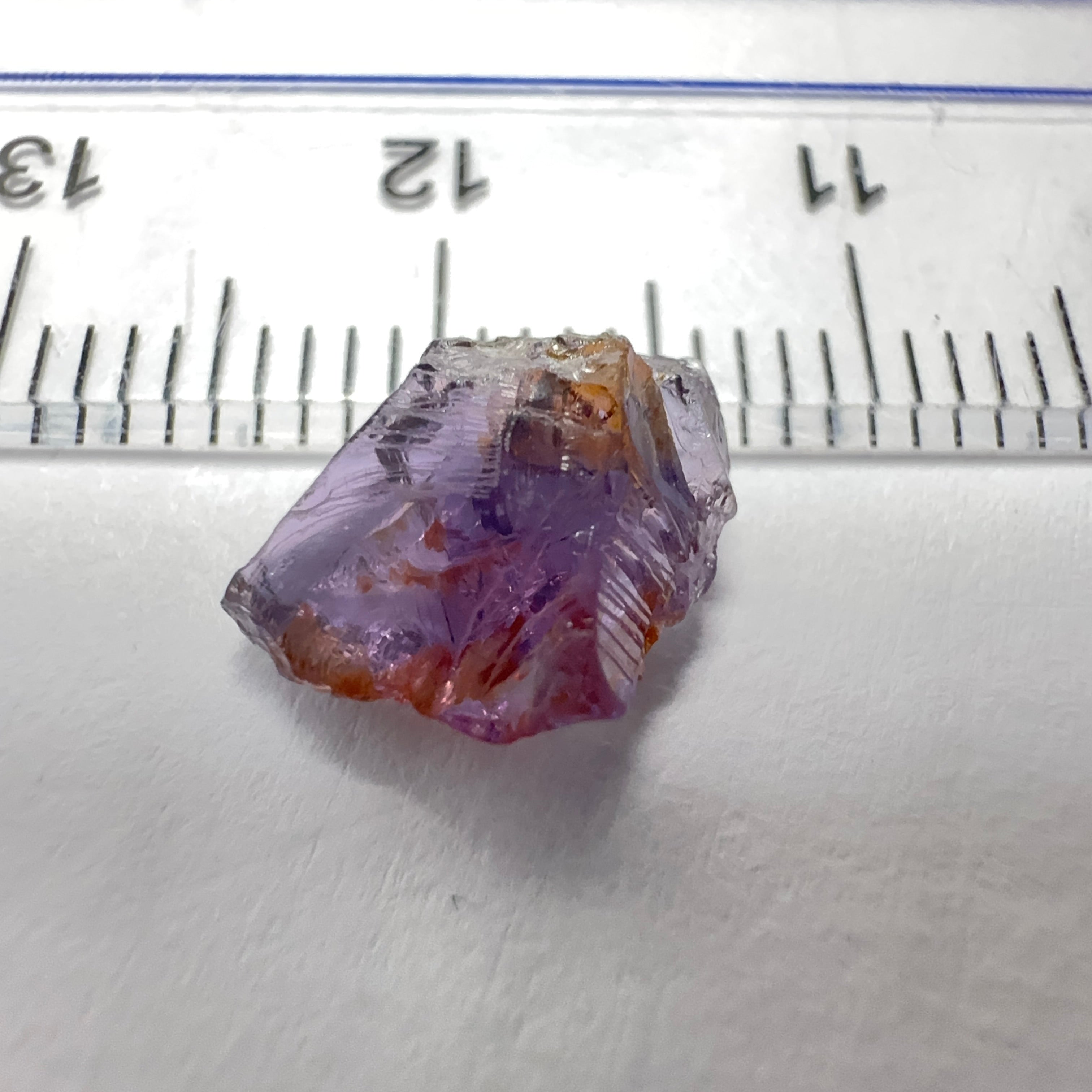 Mahenge Spinel, 2.54ct, Mahenge, Tanzania, Untreated Unheated. Slight skin issue that will come off on faceting, rest vvs-if but very flat shape