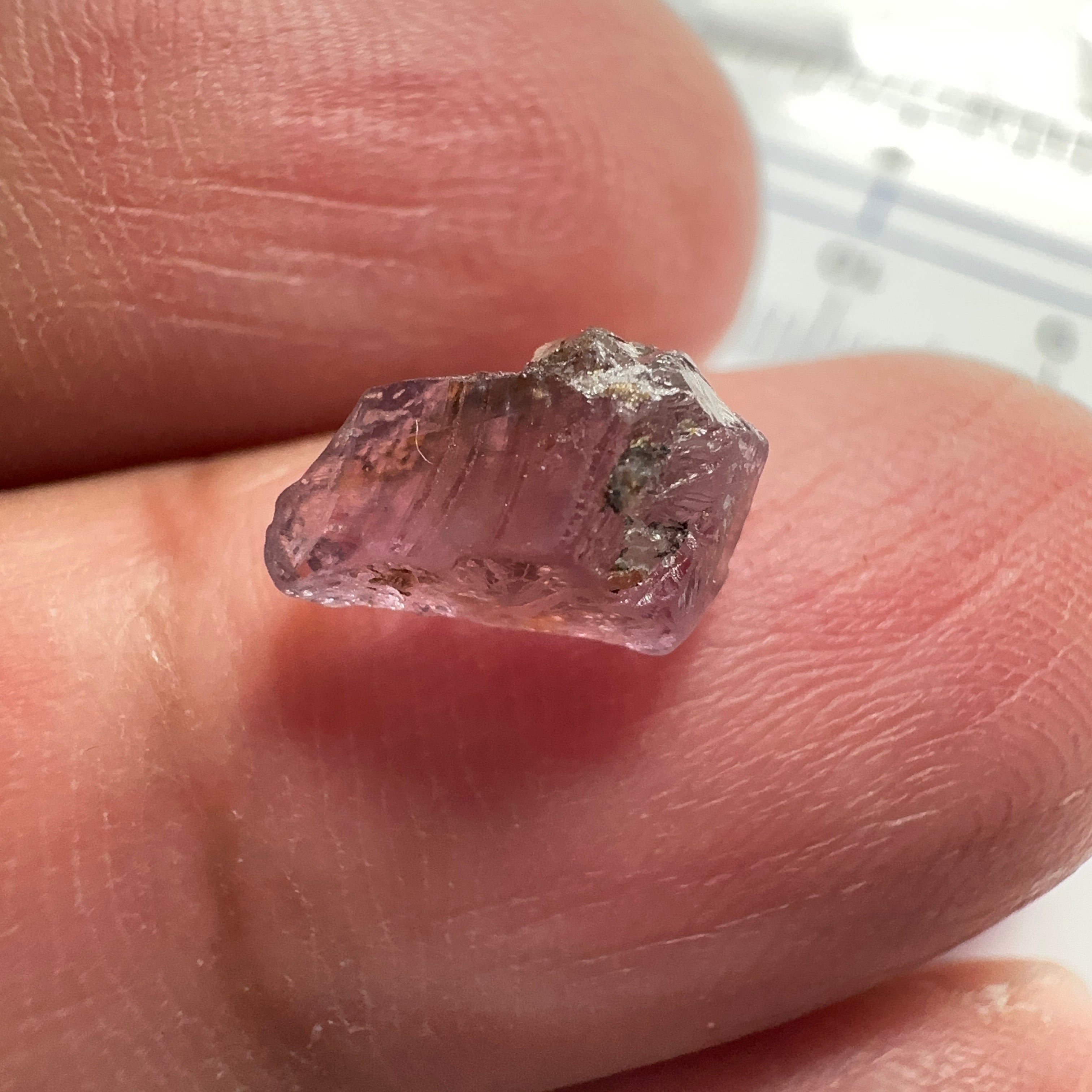 Mahenge Spinel, 1.96ct, Mahenge, Tanzania, Untreated Unheated. Slight crack coming in at around 1mm rest vs