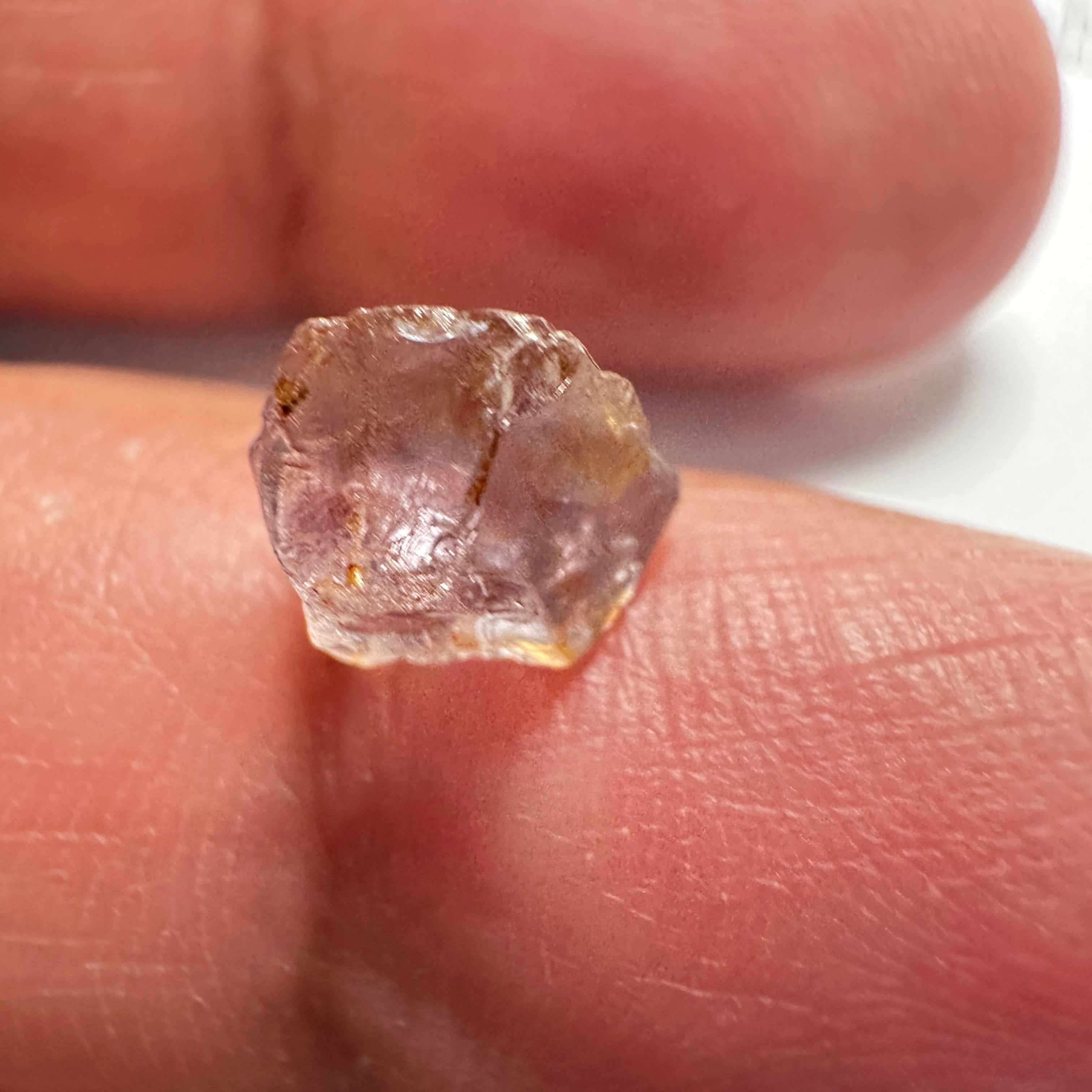 Mahenge Spinel, 2.47ct, Mahenge, Tanzania, Untreated Unheated. Crack going half way in