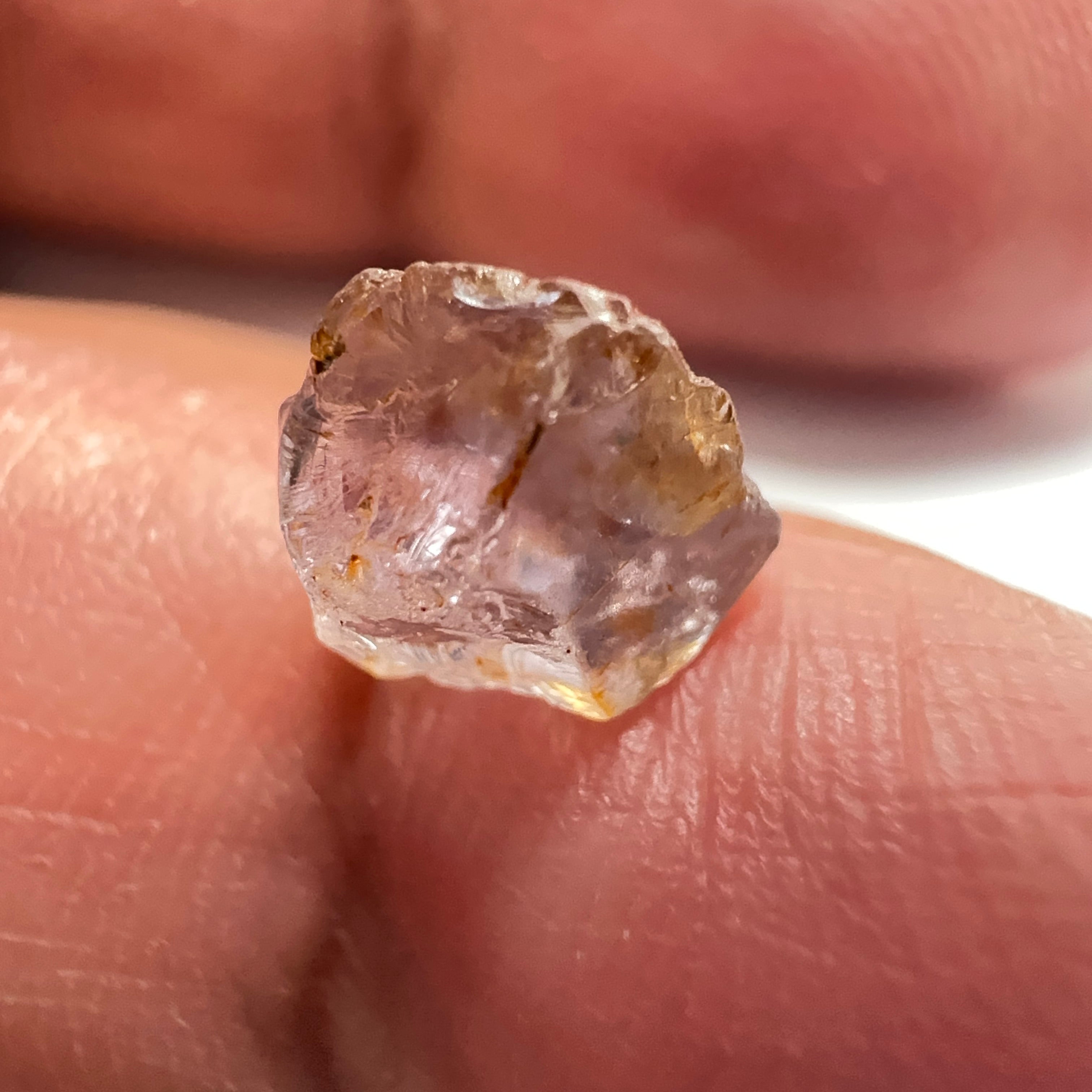 Mahenge Spinel, 2.47ct, Mahenge, Tanzania, Untreated Unheated. Crack going half way in