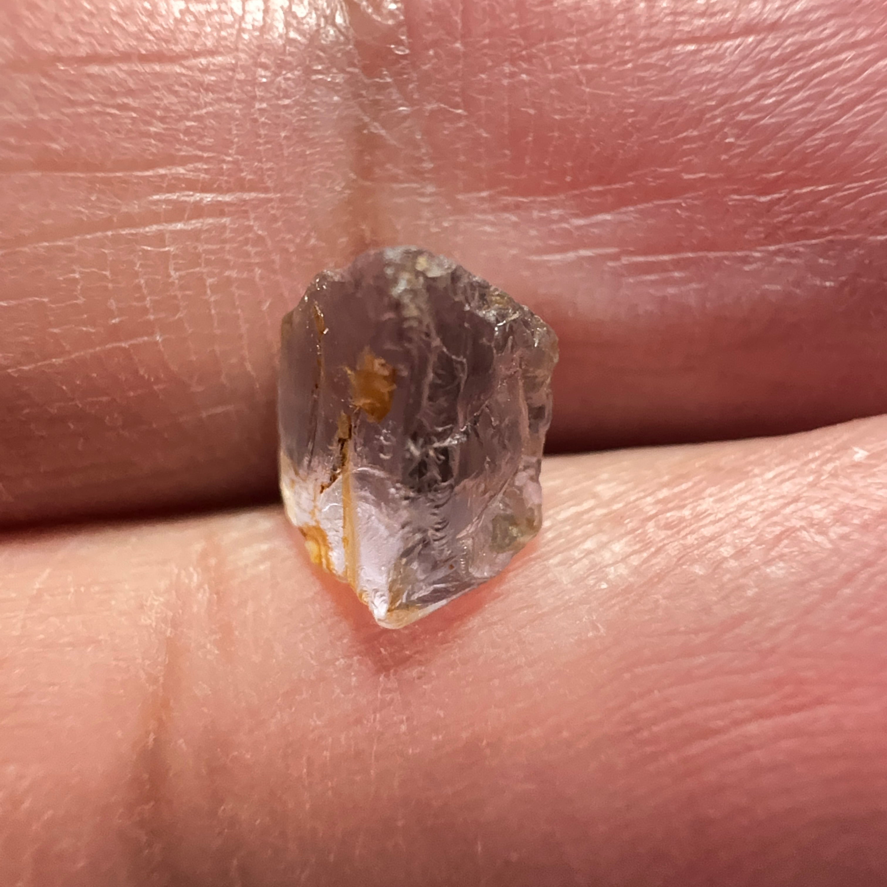 Mahenge Spinel, 2.47ct, Mahenge, Tanzania, Untreated Unheated. Crack going half way in