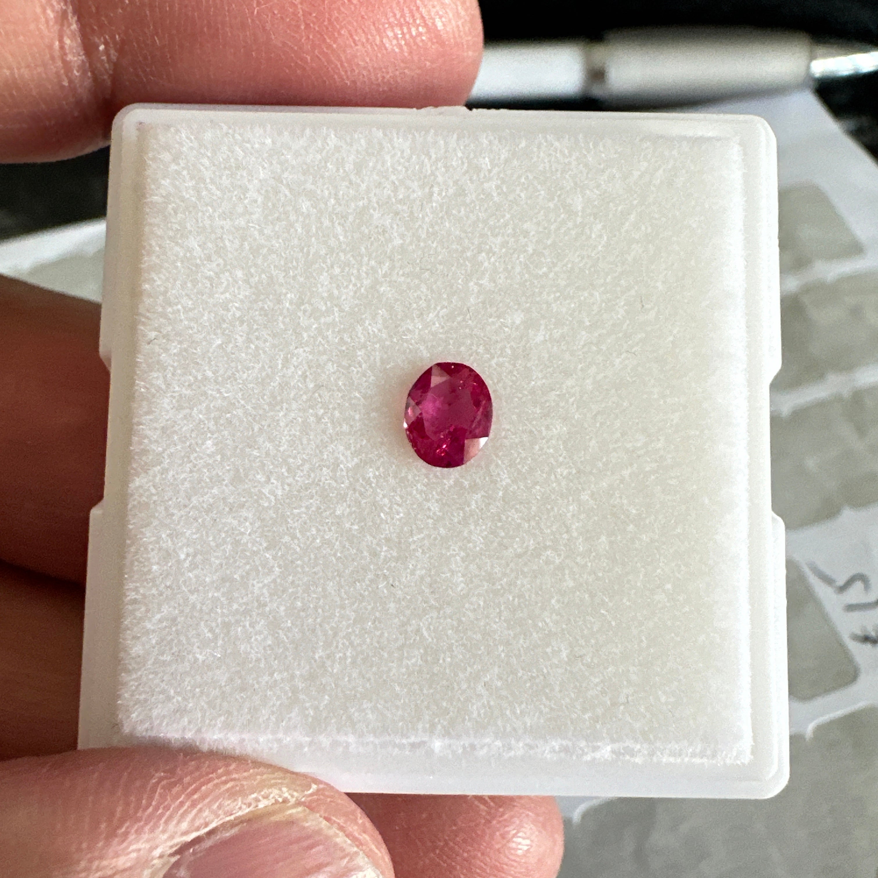 Winza Ruby, 0.49ct, Tanzania, Untreated Unheated, Native Cut