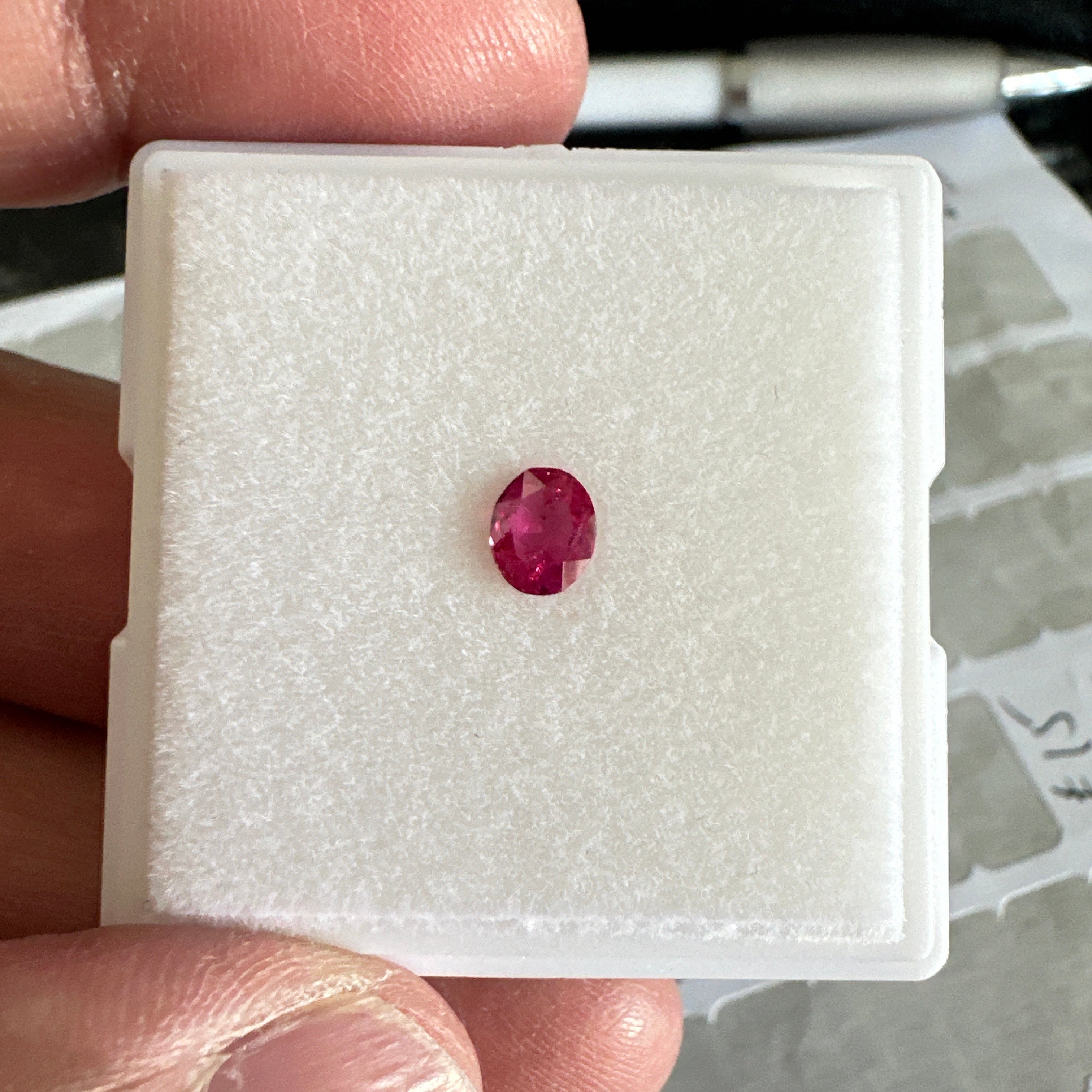 Winza Ruby, 0.49ct, Tanzania, Untreated Unheated, Native Cut