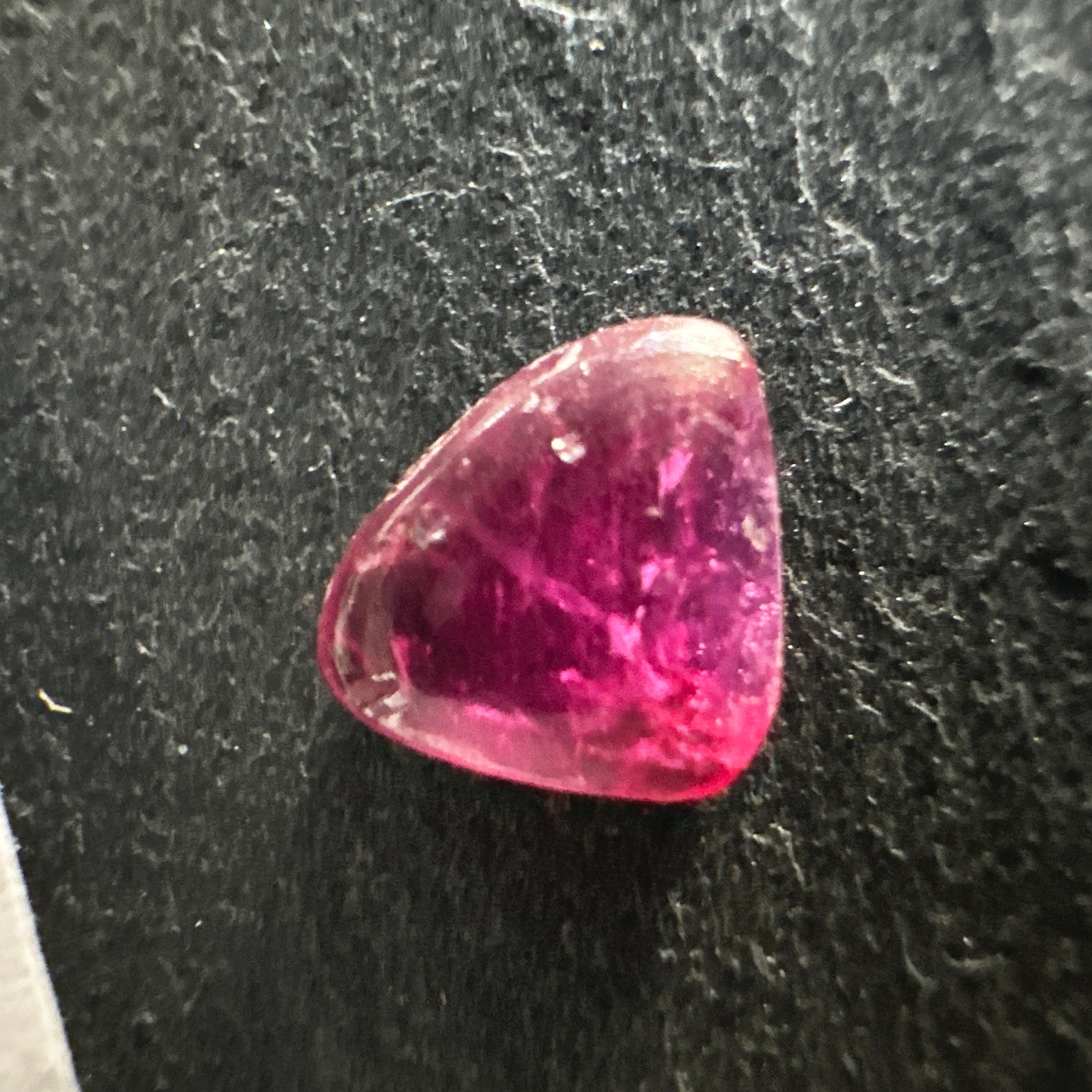 Winza Ruby Cabochon, 0.77ct, Tanzania. Untreated Unheated