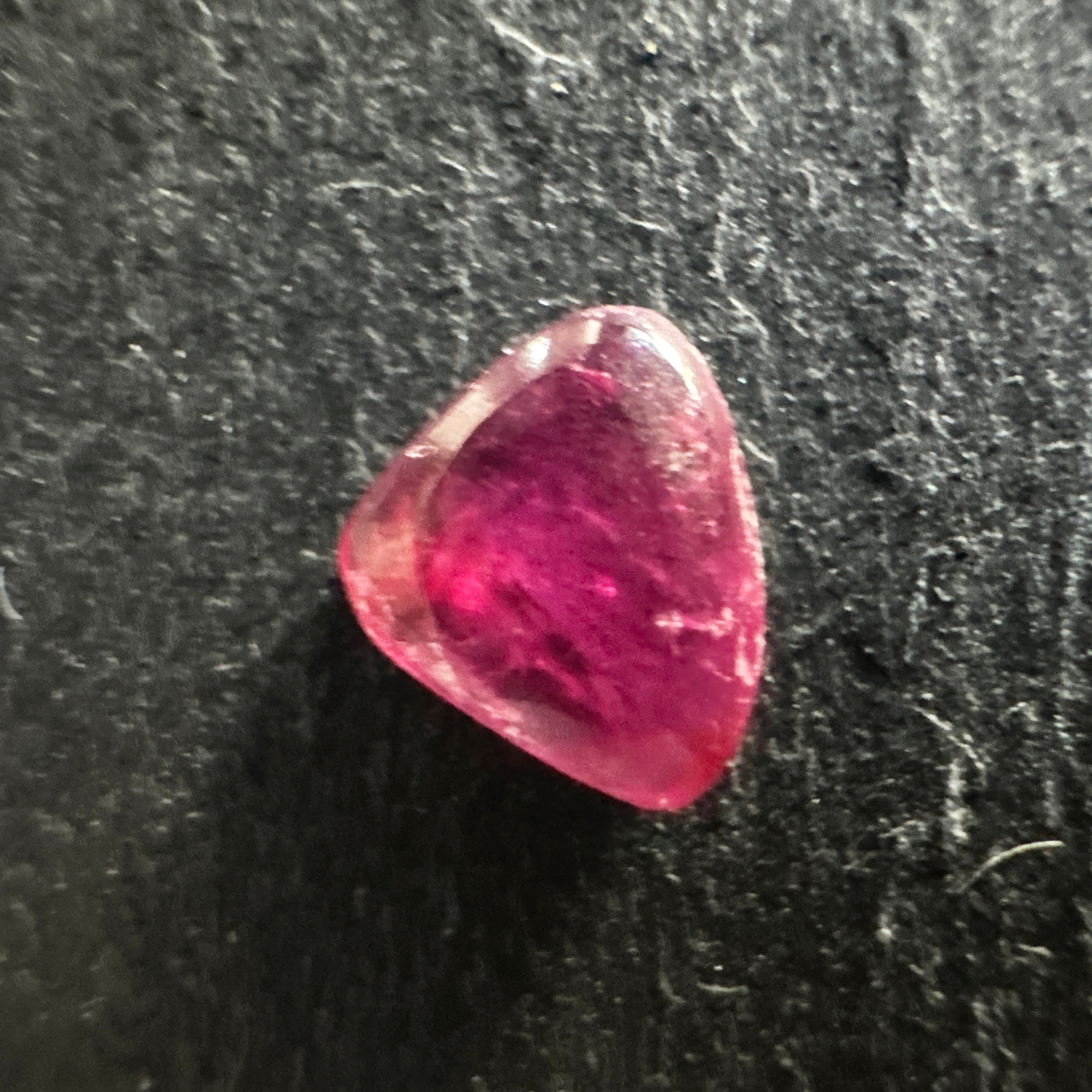 Winza Ruby Cabochon, 0.77ct, Tanzania. Untreated Unheated