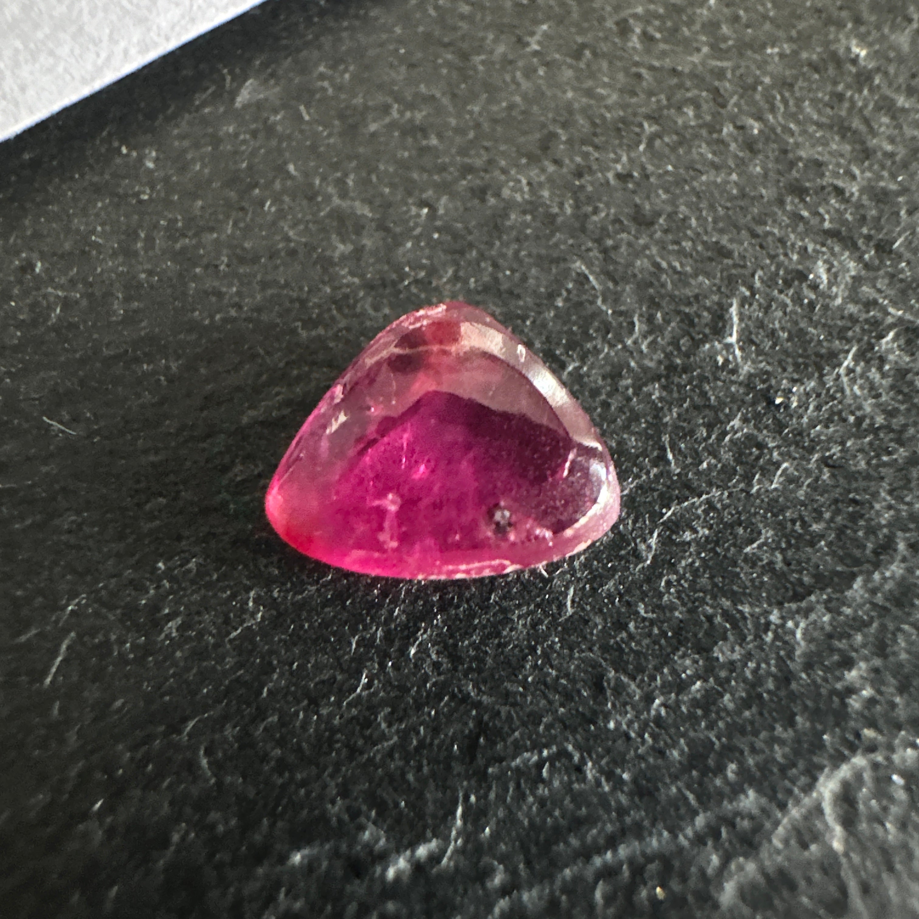 Winza Ruby Cabochon, 0.77ct, Tanzania. Untreated Unheated