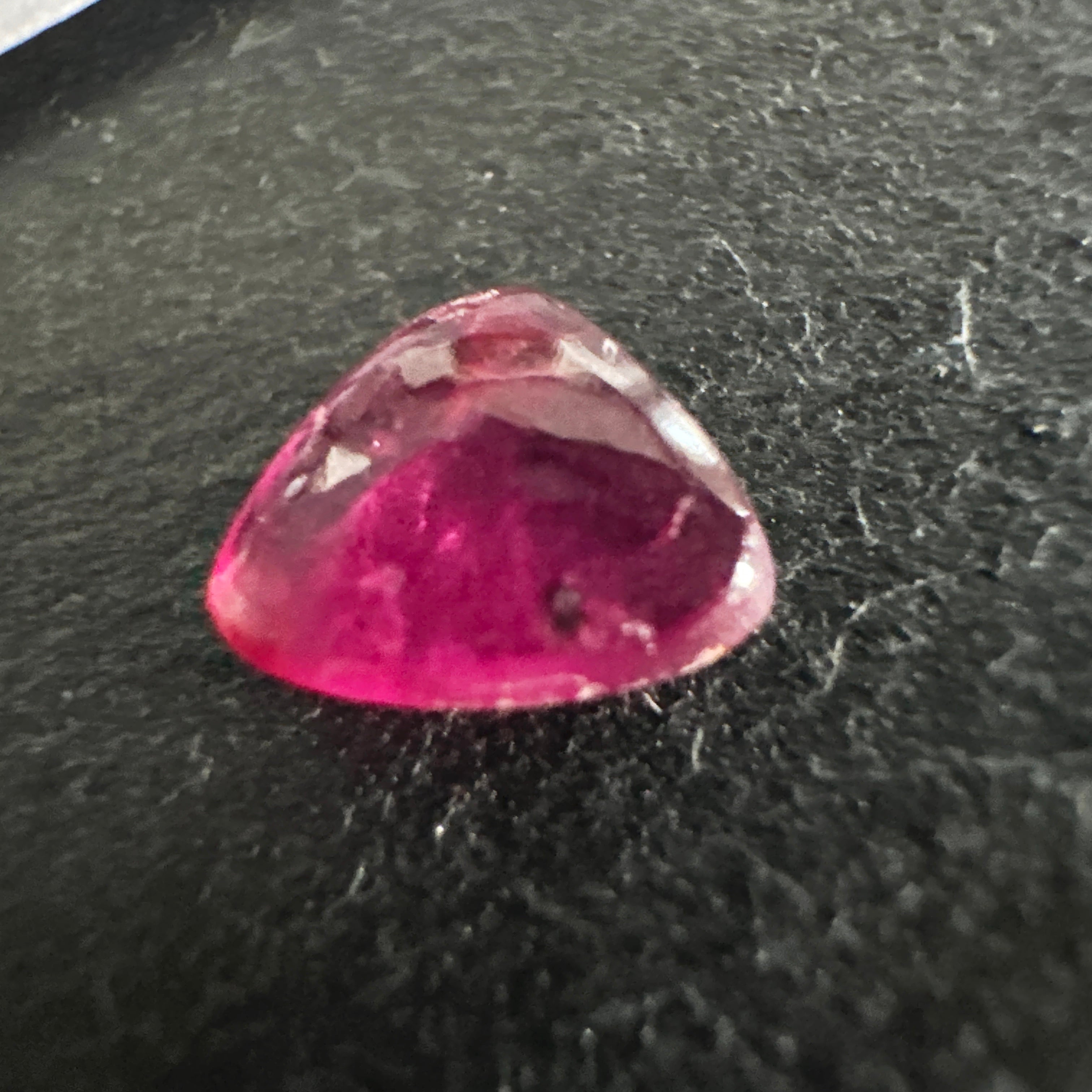 Winza Ruby Cabochon, 0.77ct, Tanzania. Untreated Unheated