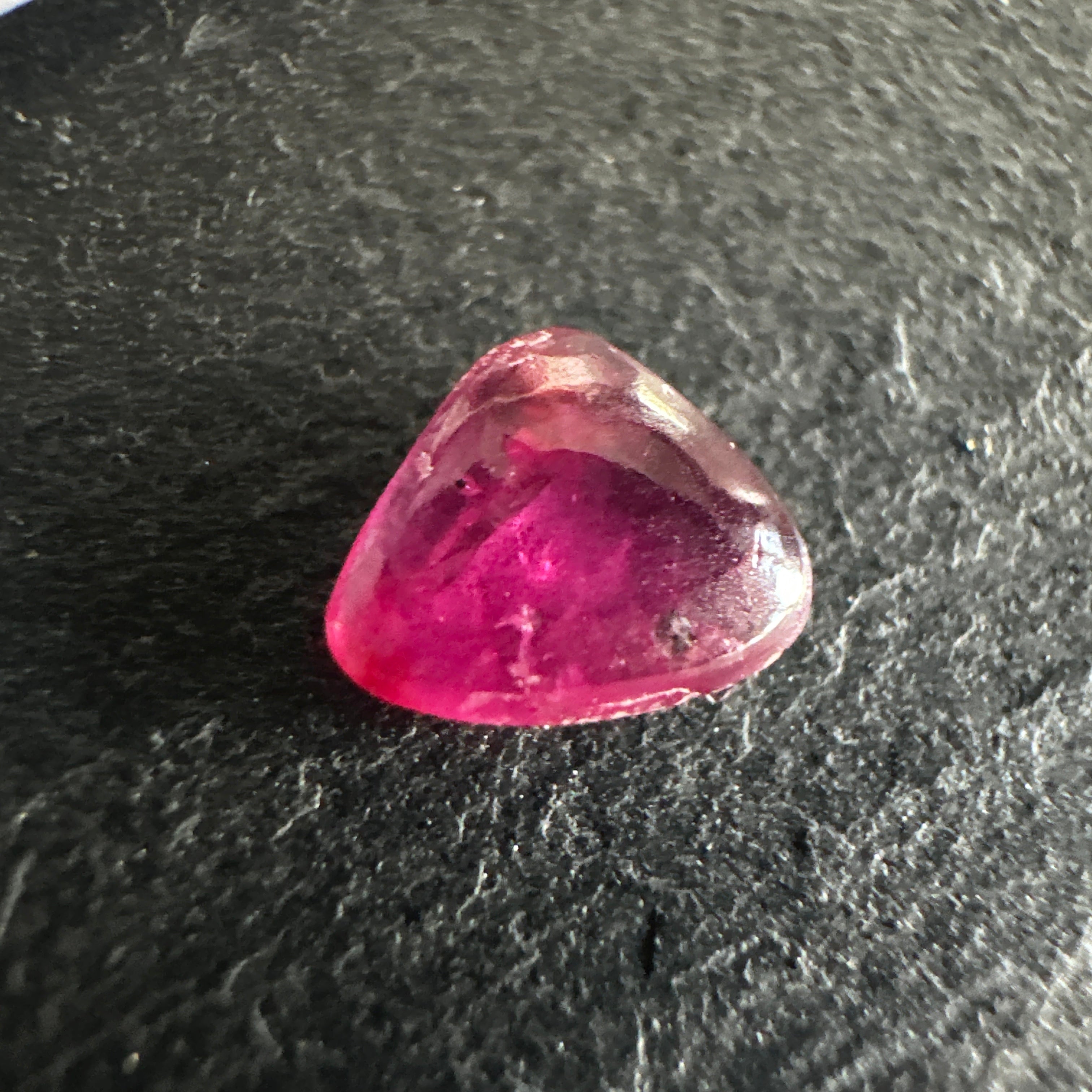 Winza Ruby Cabochon, 0.77ct, Tanzania. Untreated Unheated