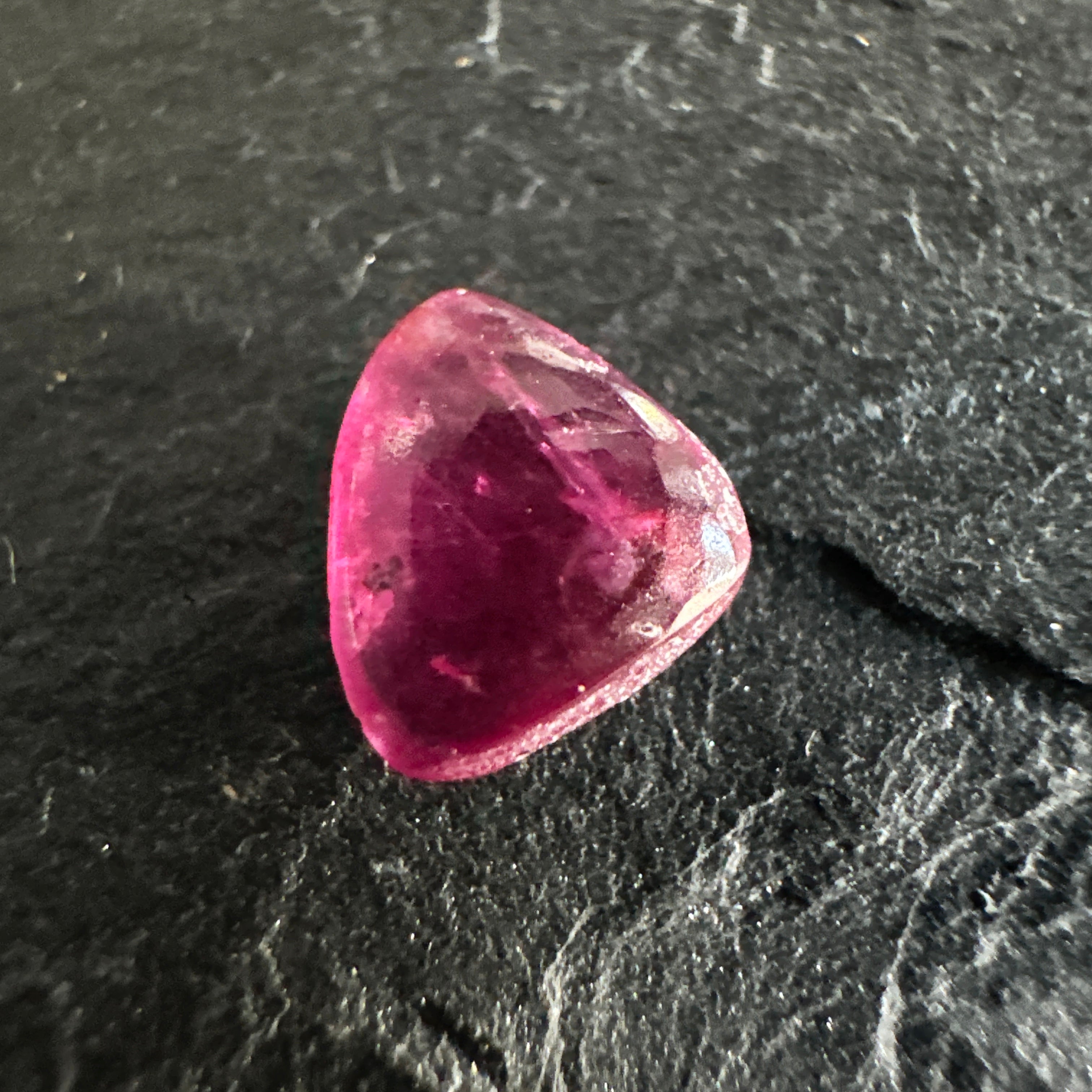 Winza Ruby Cabochon, 0.77ct, Tanzania. Untreated Unheated