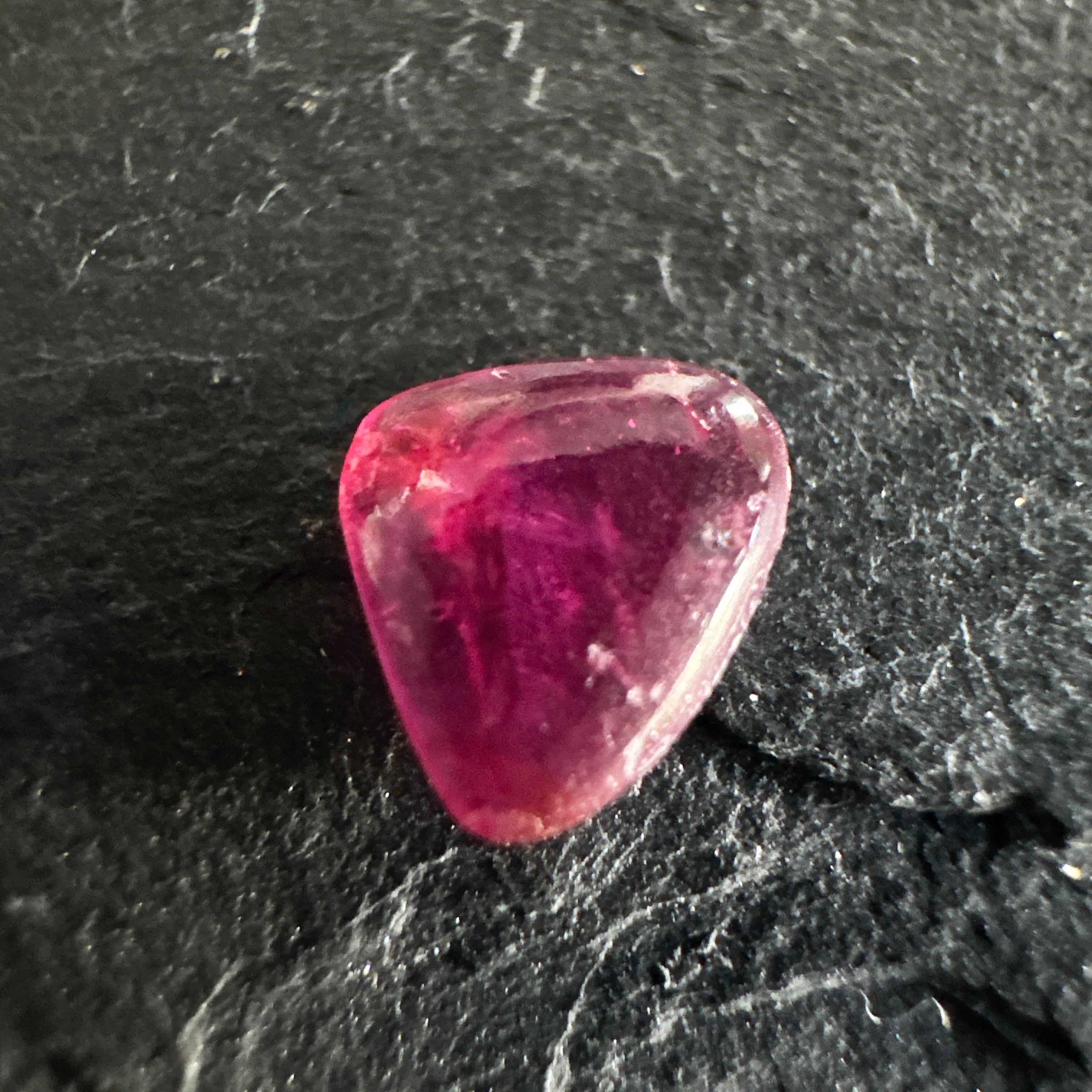 Winza Ruby Cabochon, 0.77ct, Tanzania. Untreated Unheated