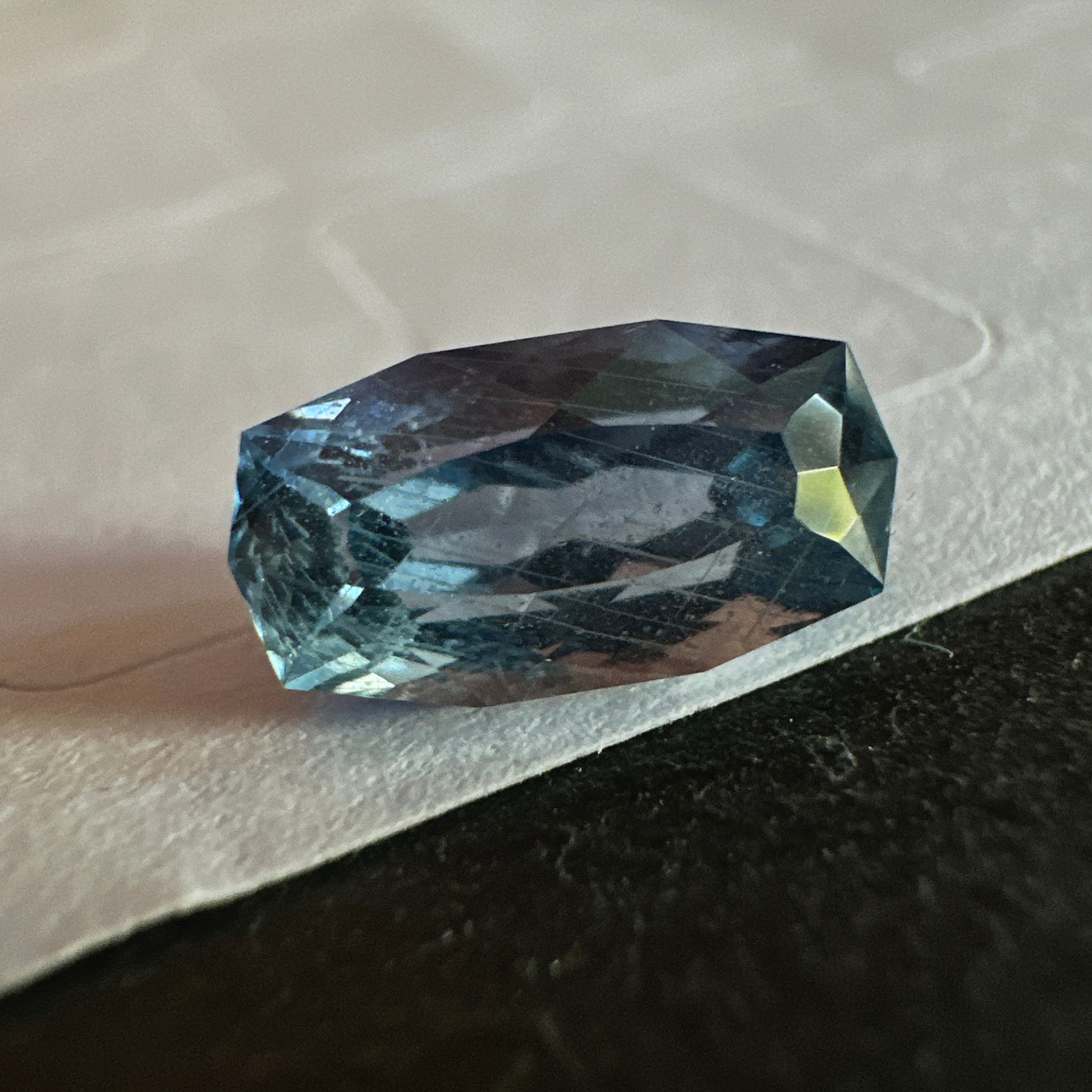 Precision Cut Sapphire, 2.02ct, Umba Valley, Tanzania. Untreated Unheated