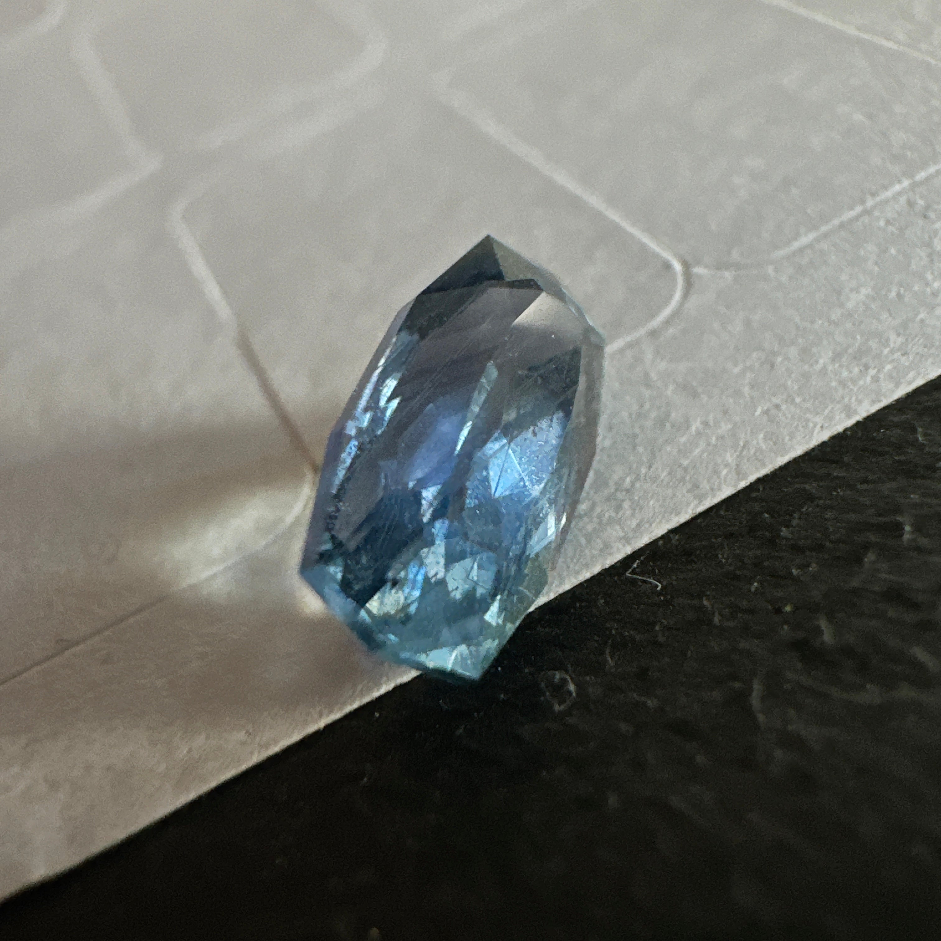 Precision Cut Sapphire, 2.02ct, Umba Valley, Tanzania. Untreated Unheated