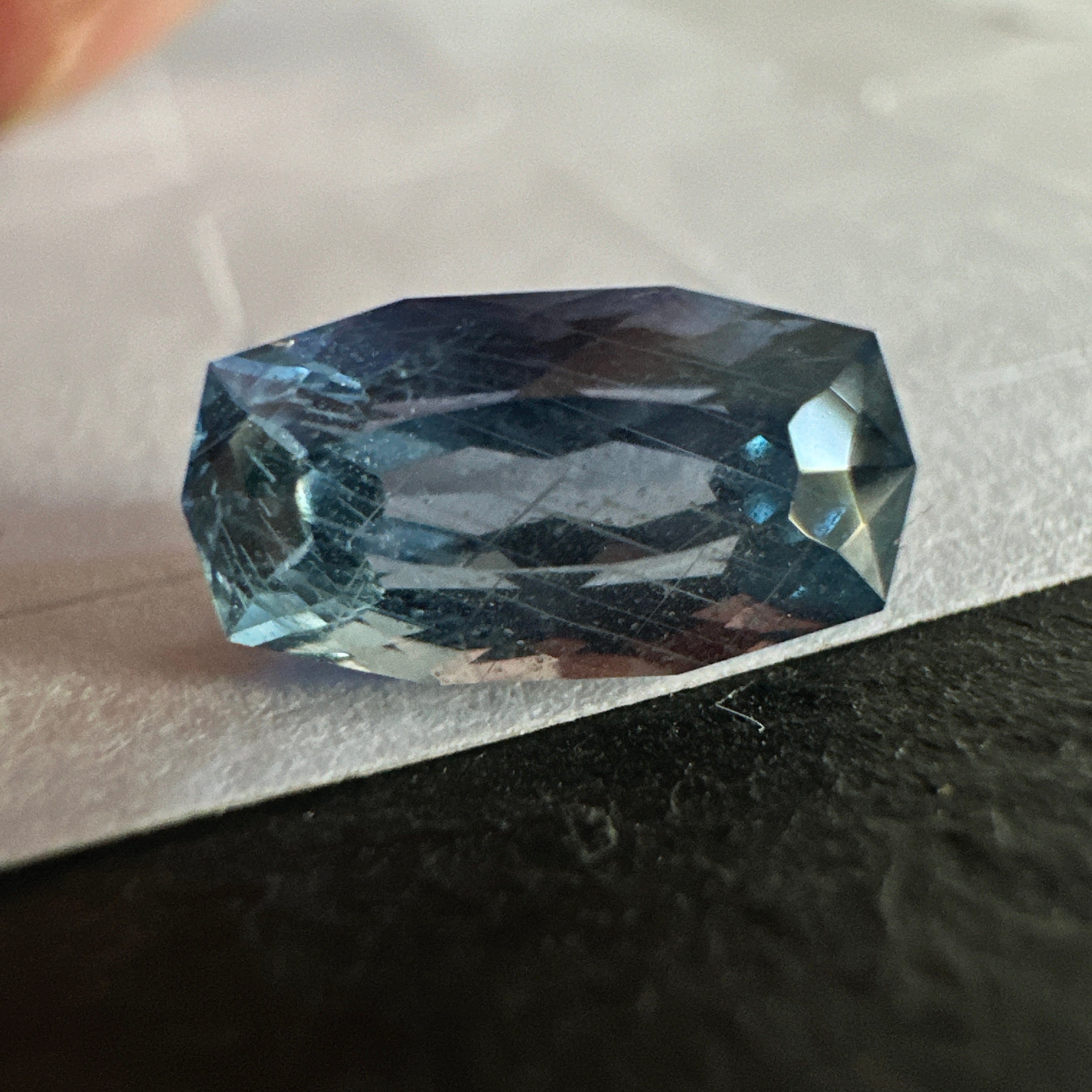 Precision Cut Sapphire, 2.02ct, Umba Valley, Tanzania. Untreated Unheated