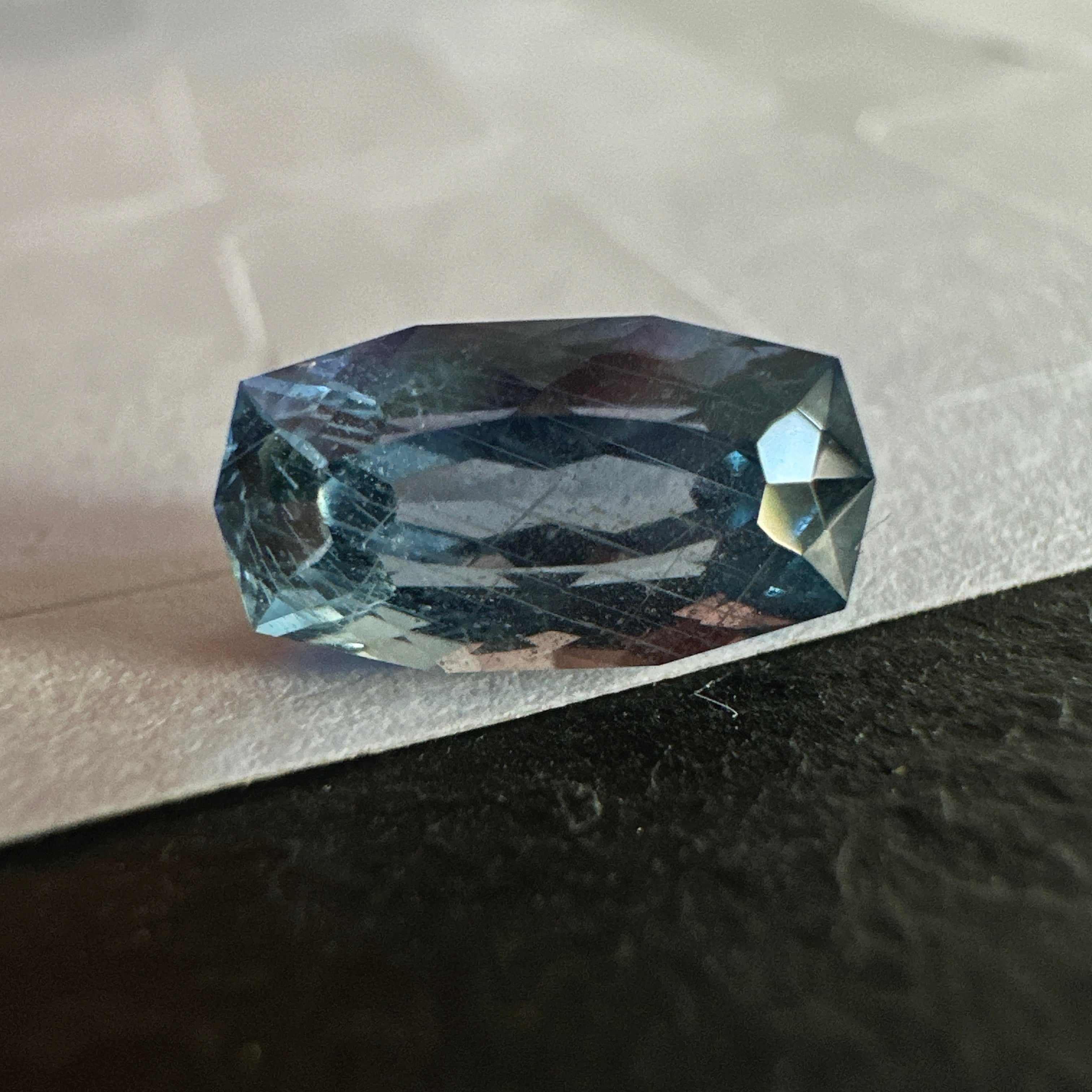 Precision Cut Sapphire, 2.02ct, Umba Valley, Tanzania. Untreated Unheated