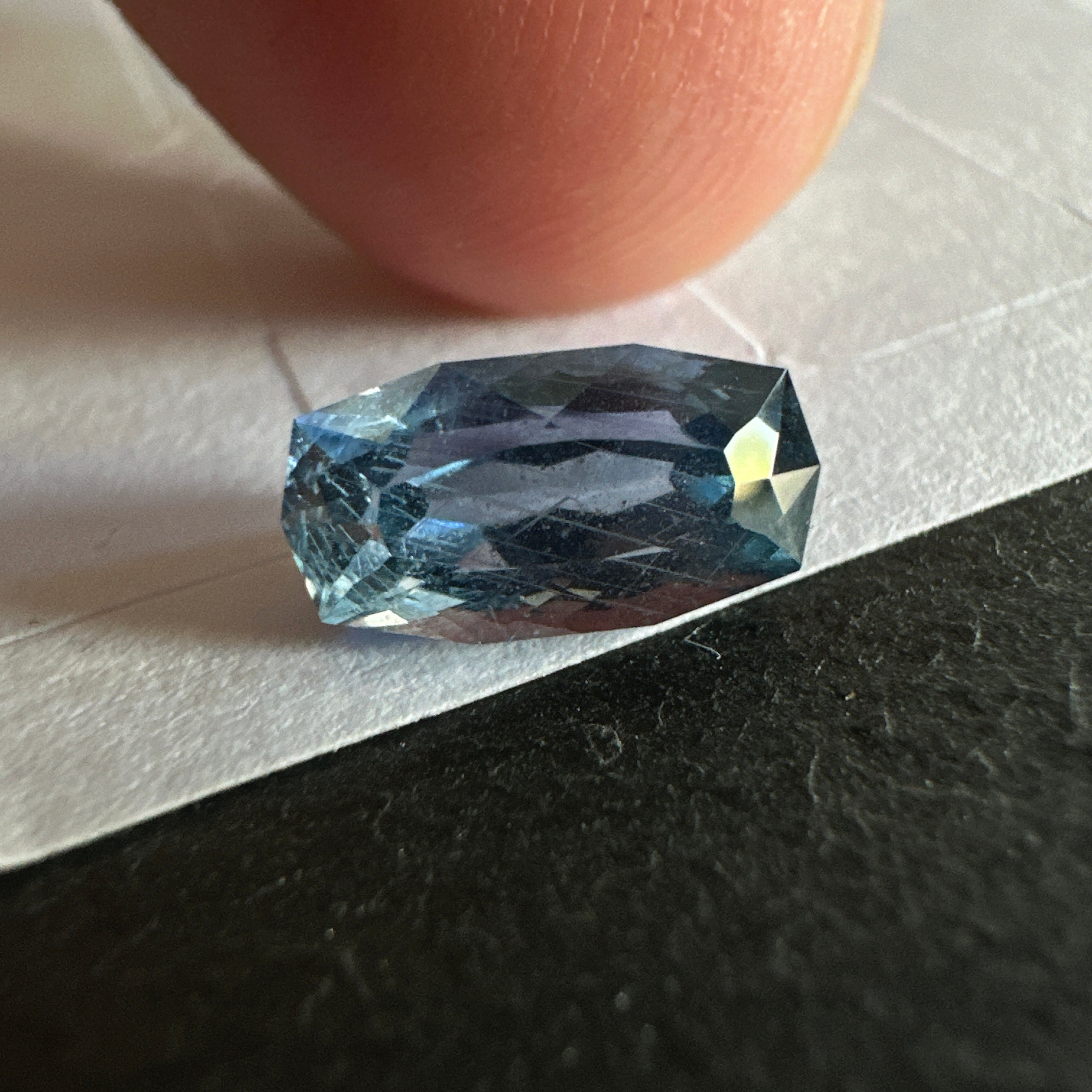 Precision Cut Sapphire, 2.02ct, Umba Valley, Tanzania. Untreated Unheated