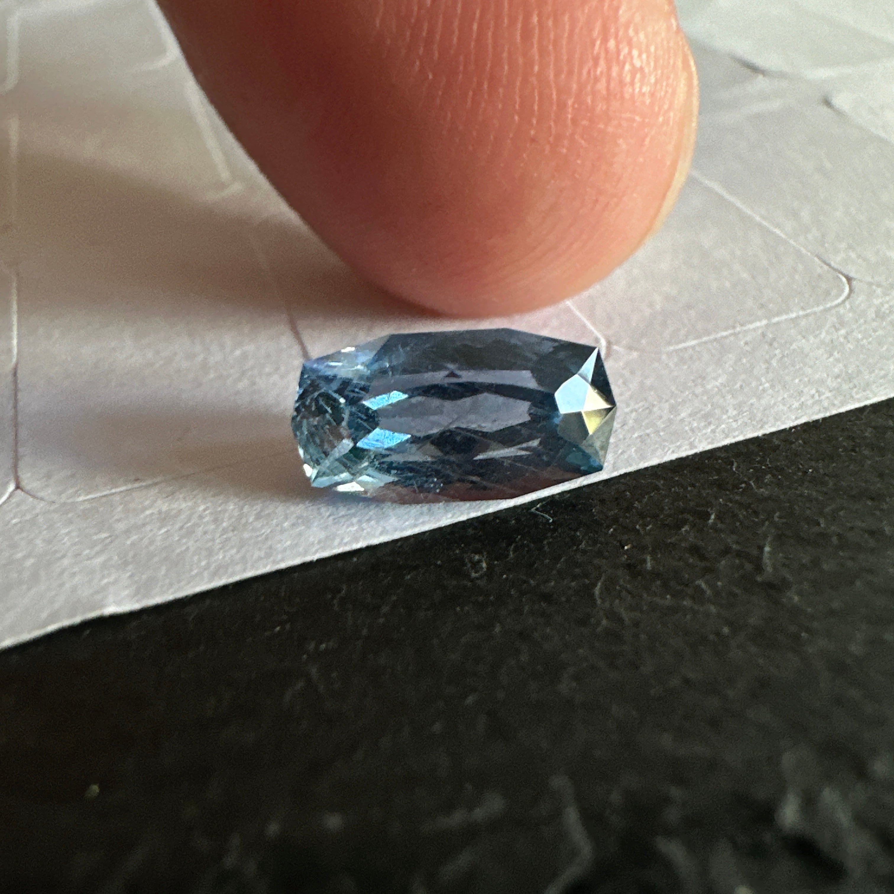 Precision Cut Sapphire, 2.02ct, Umba Valley, Tanzania. Untreated Unheated