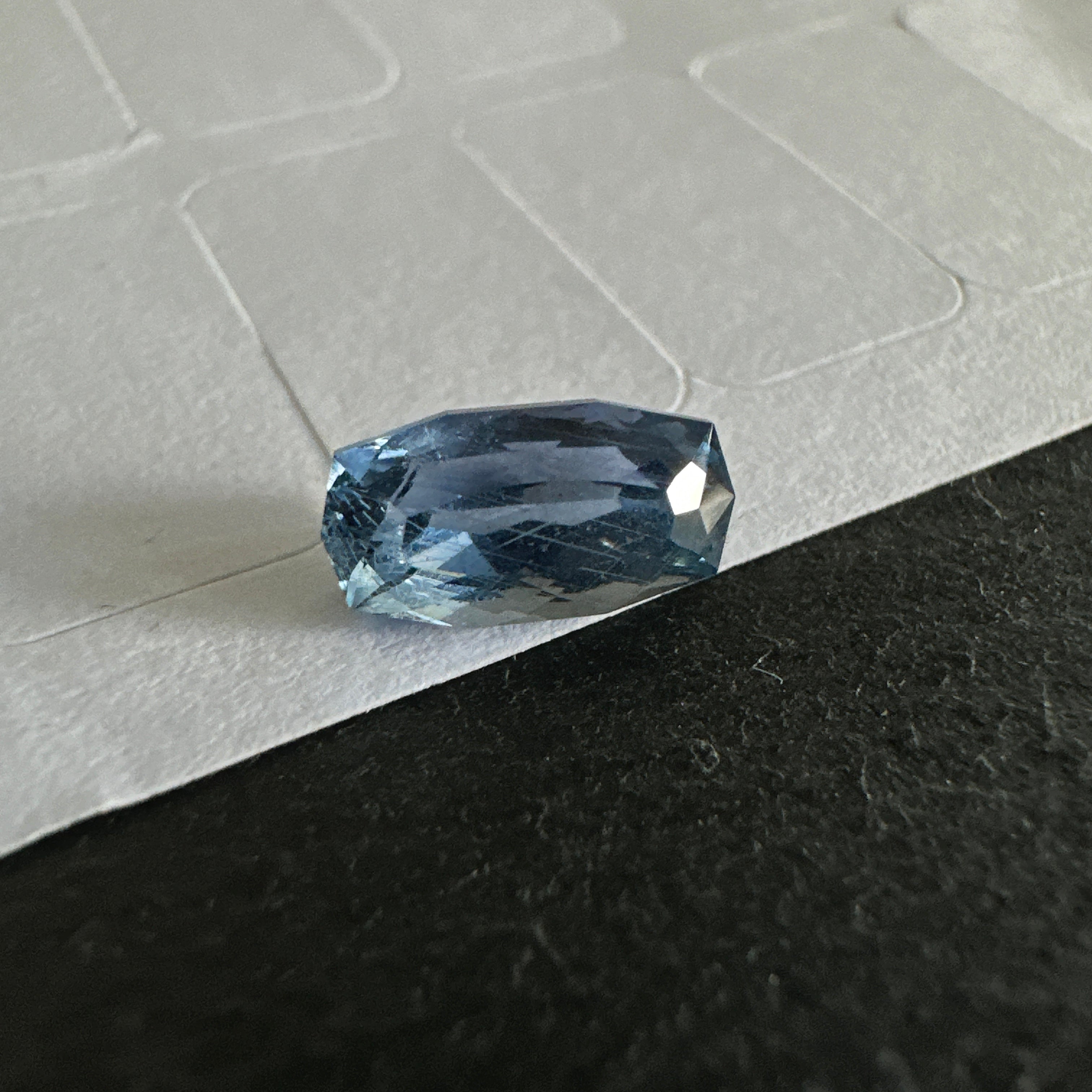 Precision Cut Sapphire, 2.02ct, Umba Valley, Tanzania. Untreated Unheated