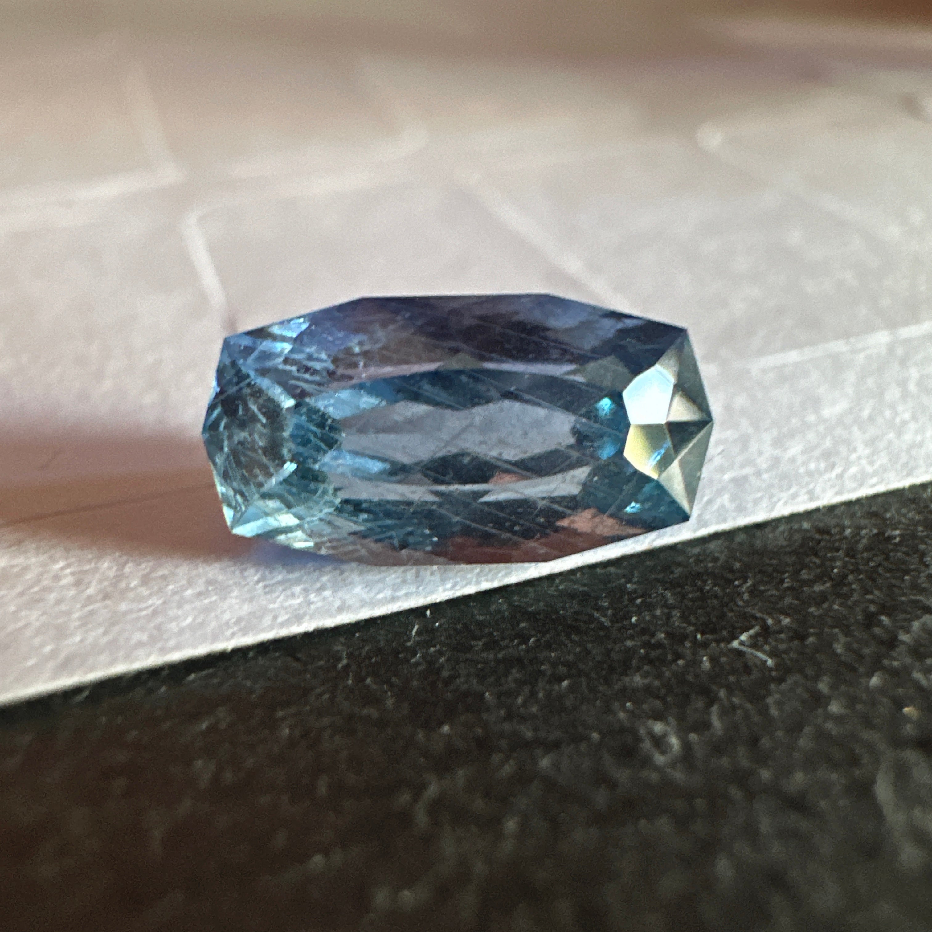 Precision Cut Sapphire, 2.02ct, Umba Valley, Tanzania. Untreated Unheated