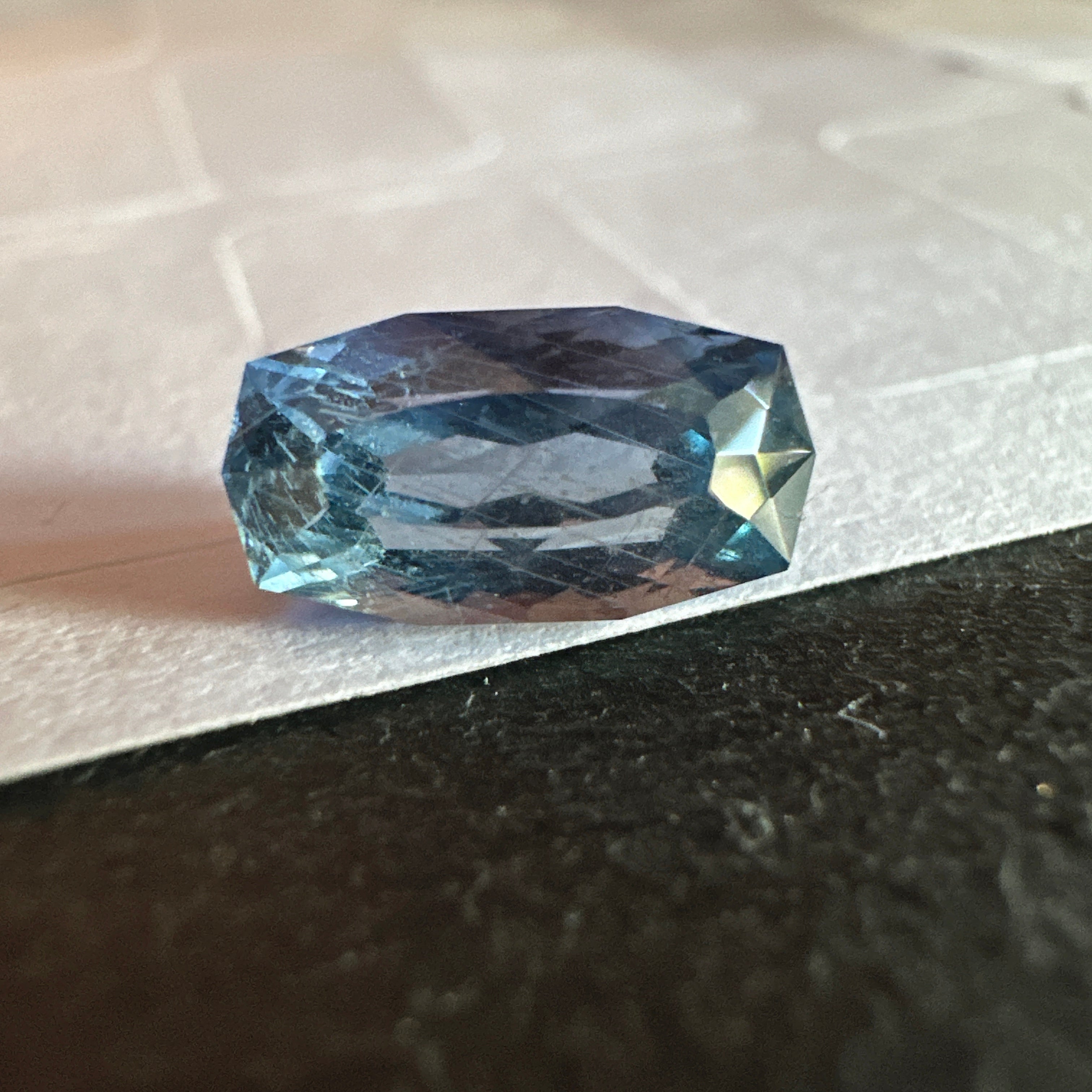 Precision Cut Sapphire, 2.02ct, Umba Valley, Tanzania. Untreated Unheated