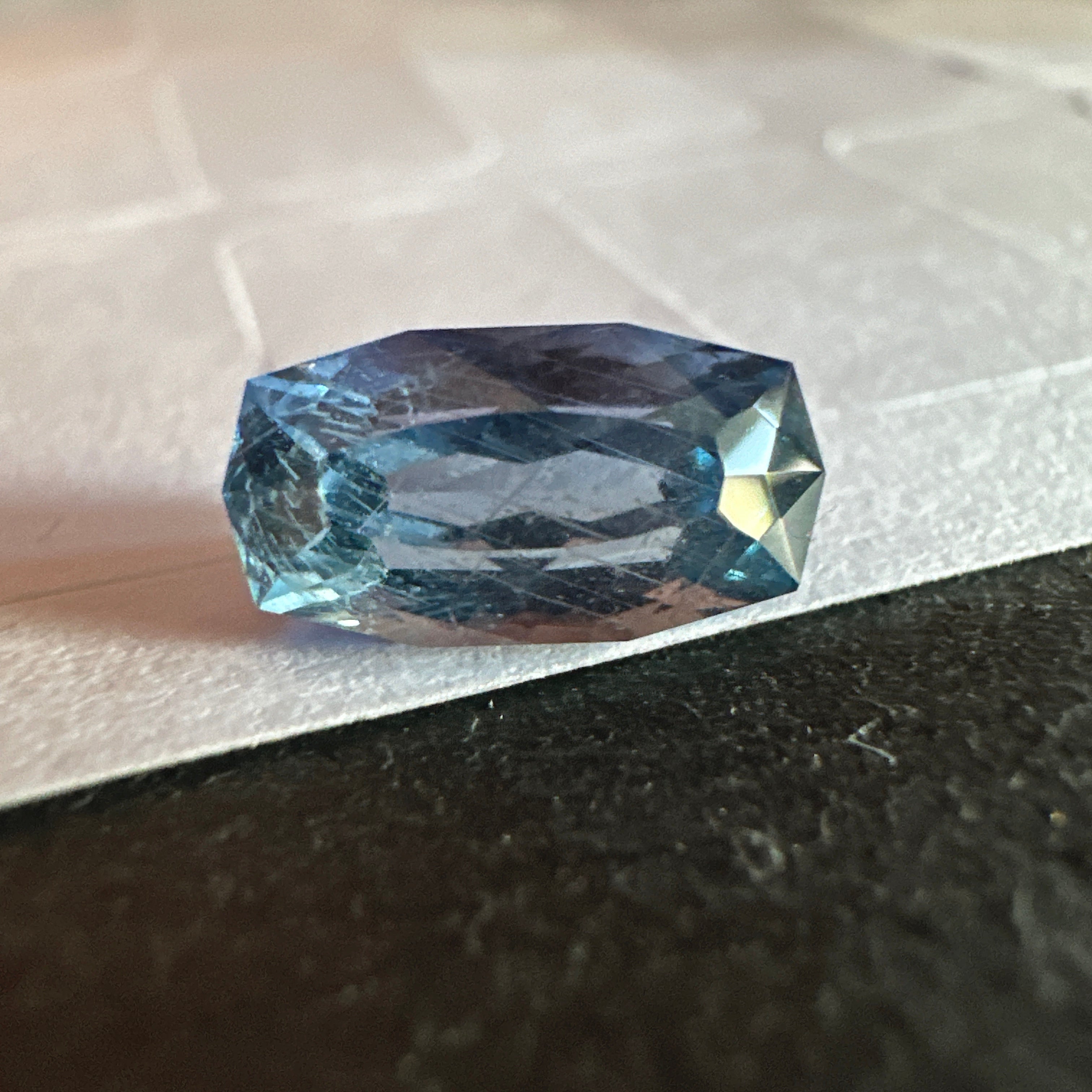 Precision Cut Sapphire, 2.02ct, Umba Valley, Tanzania. Untreated Unheated