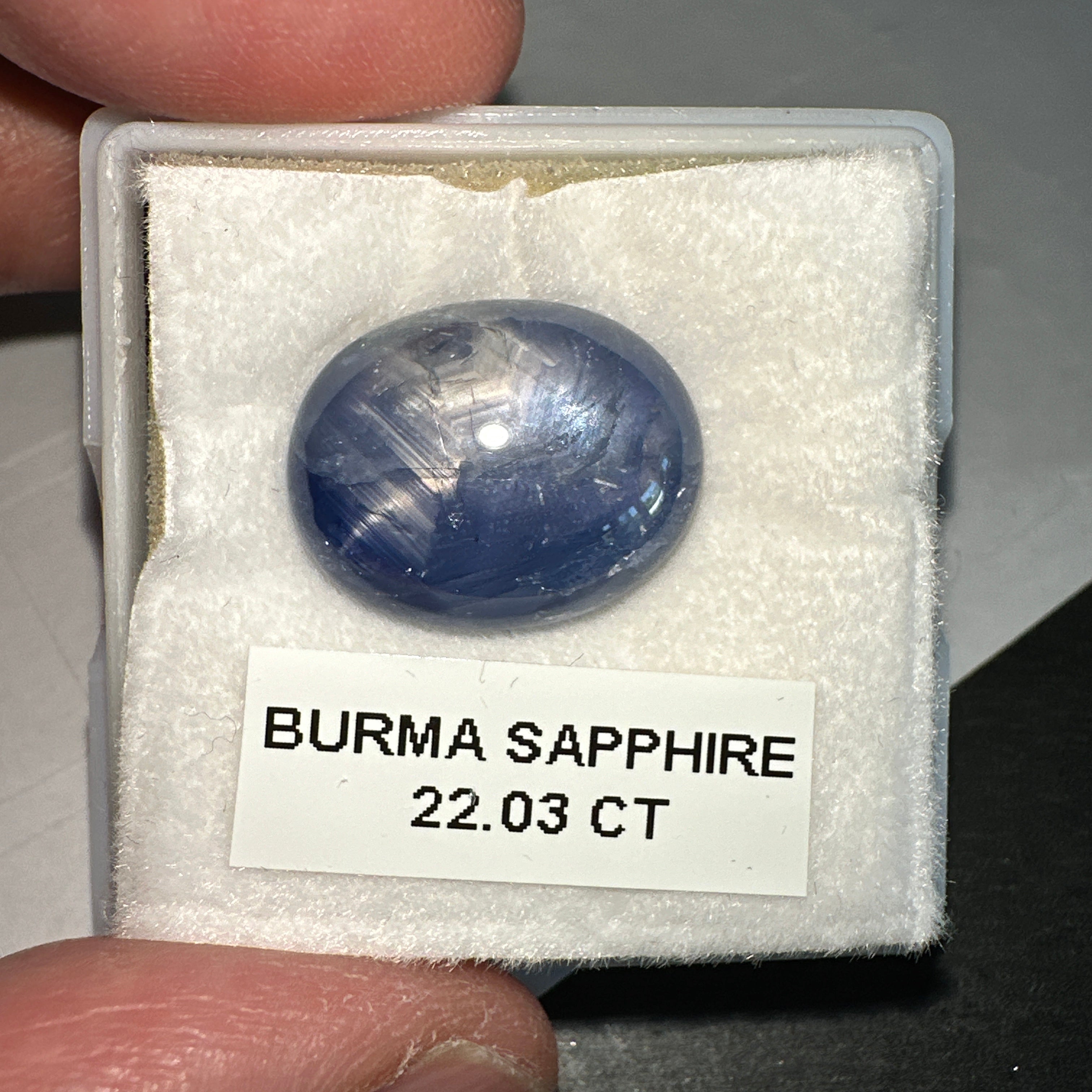 Sapphire Cab, 22.03ct, Mogok, Burma, Untreated Unheated