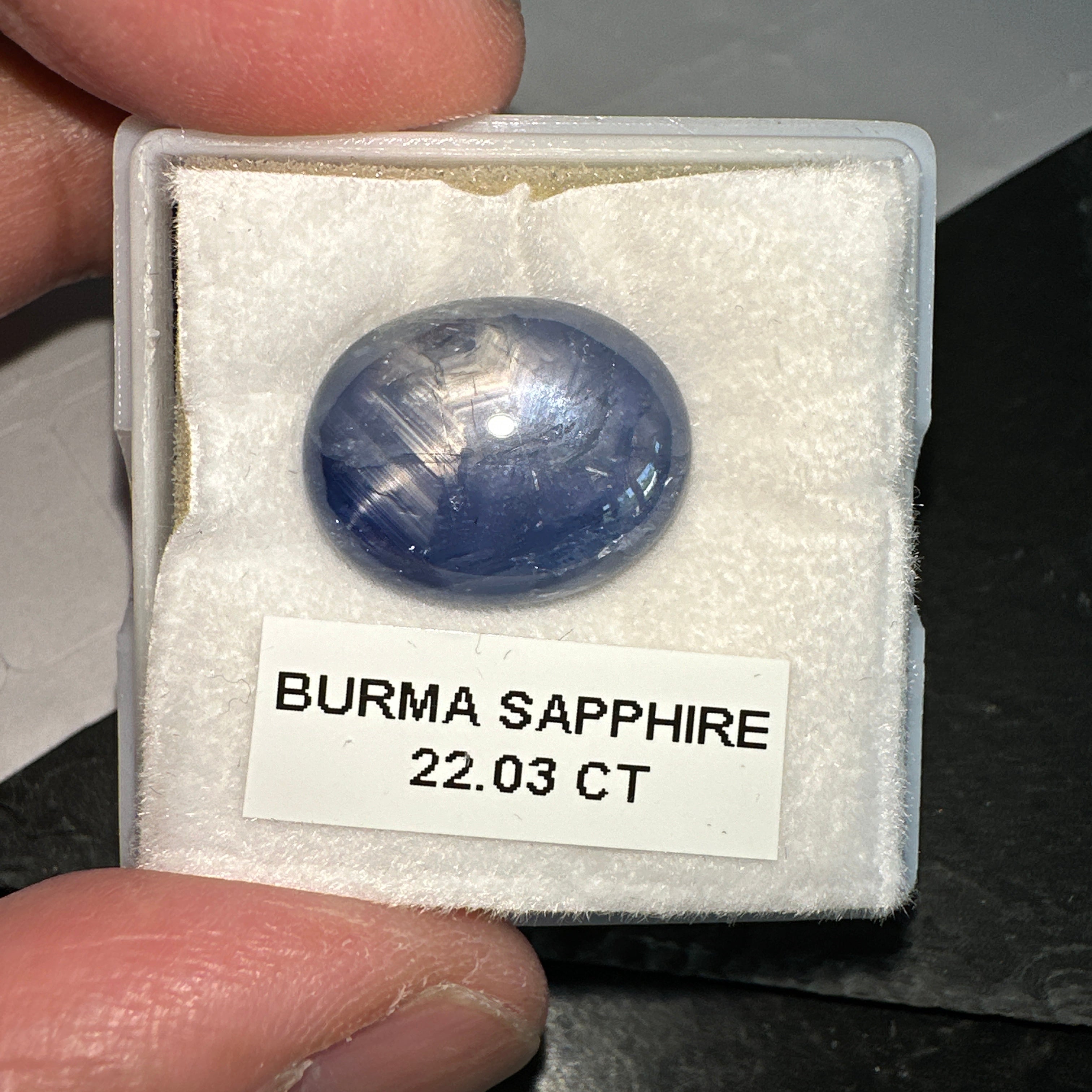 Sapphire Cab, 22.03ct, Mogok, Burma, Untreated Unheated