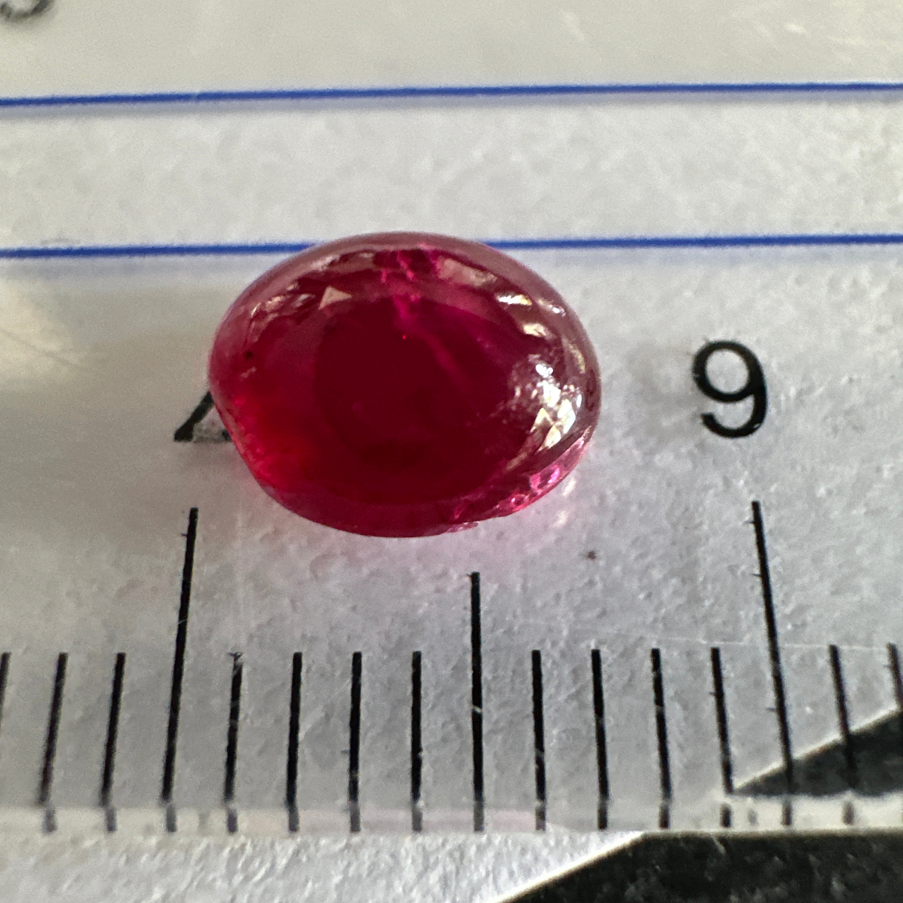 Ruby, 1.23ct, Tanzania. Untreated Unheated