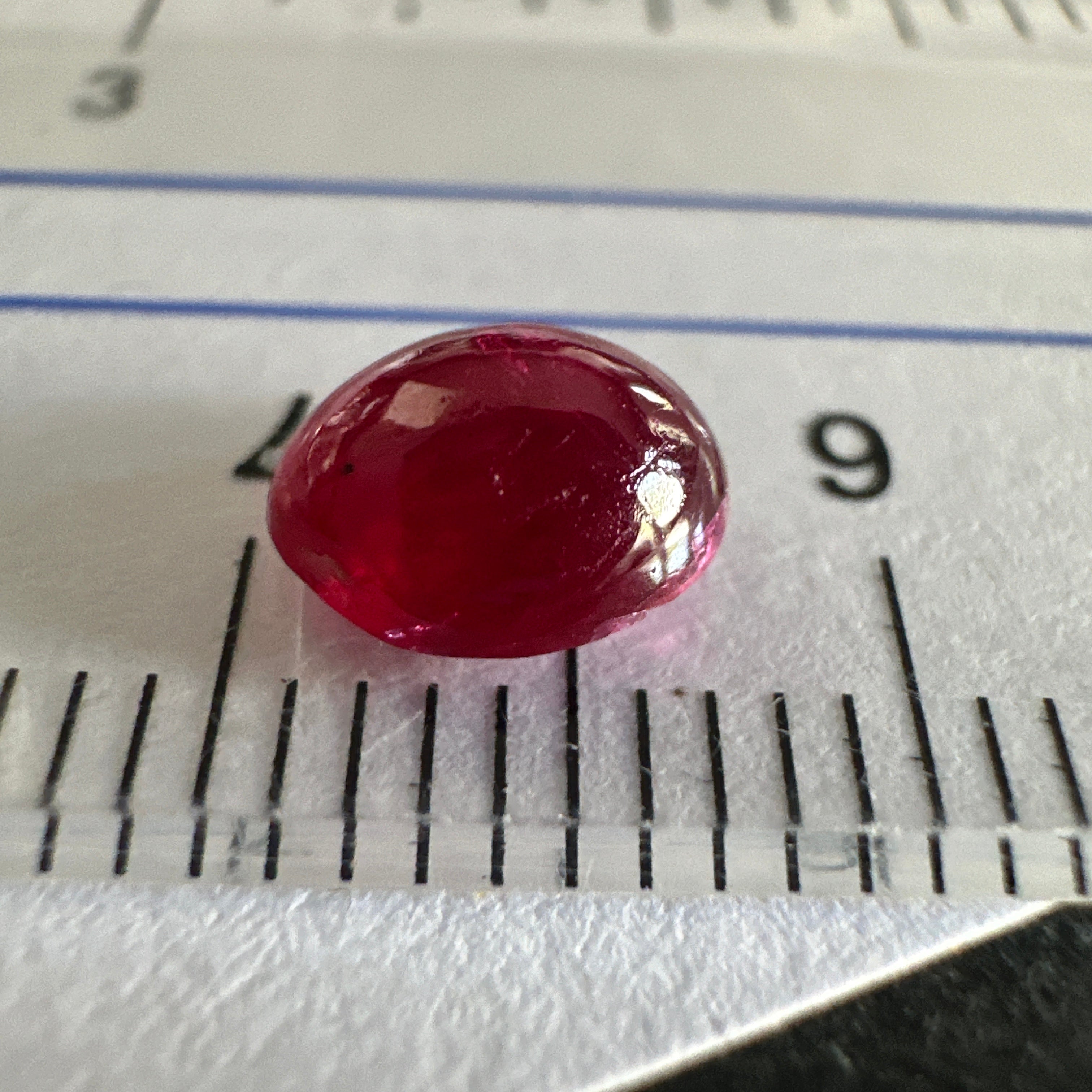 Ruby, 1.23ct, Tanzania. Untreated Unheated