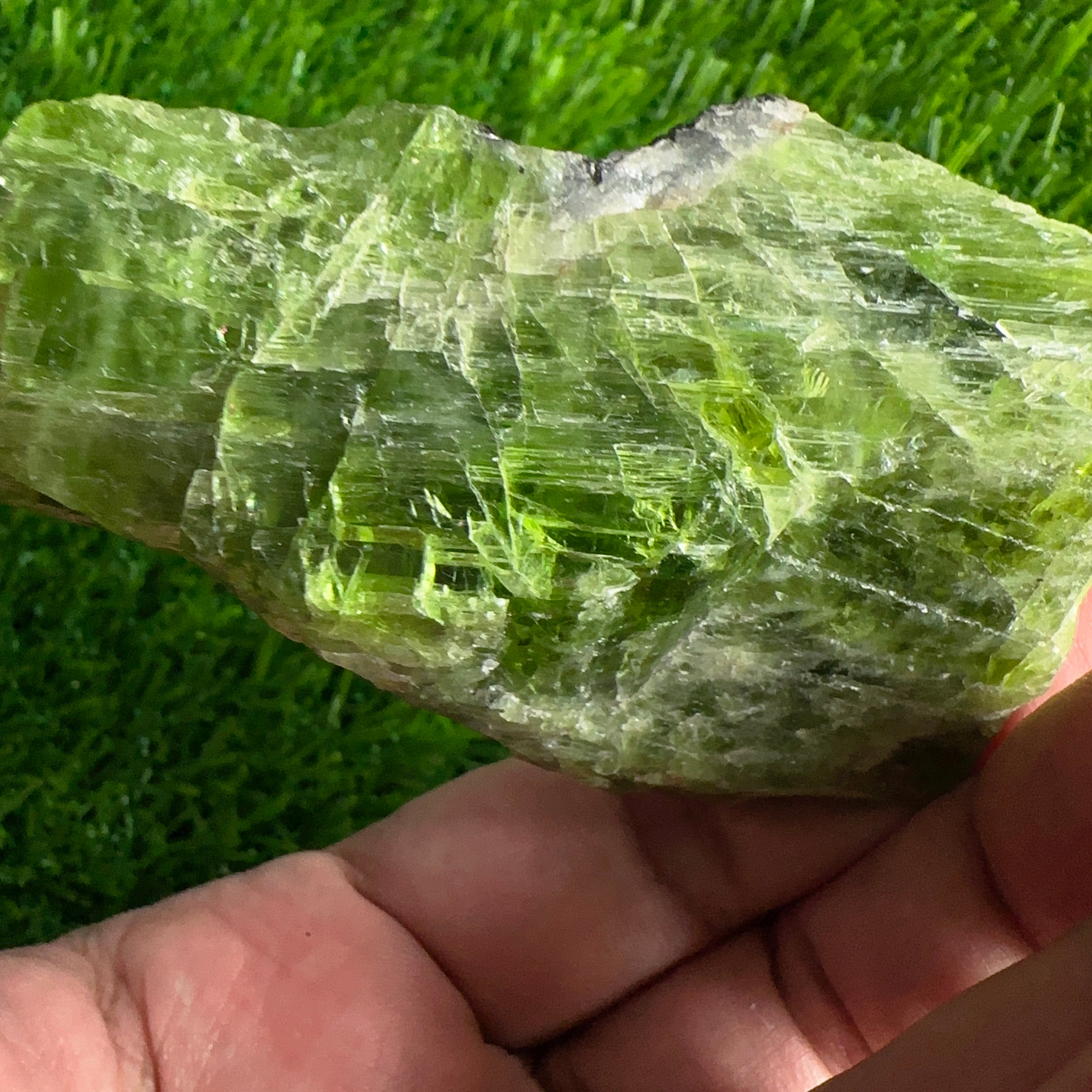 Tremolite Crystal from Merelani, 164.90gm, Rare, fully crystalized and etched from all sides, looks like multiple crystals formed together, gemmy