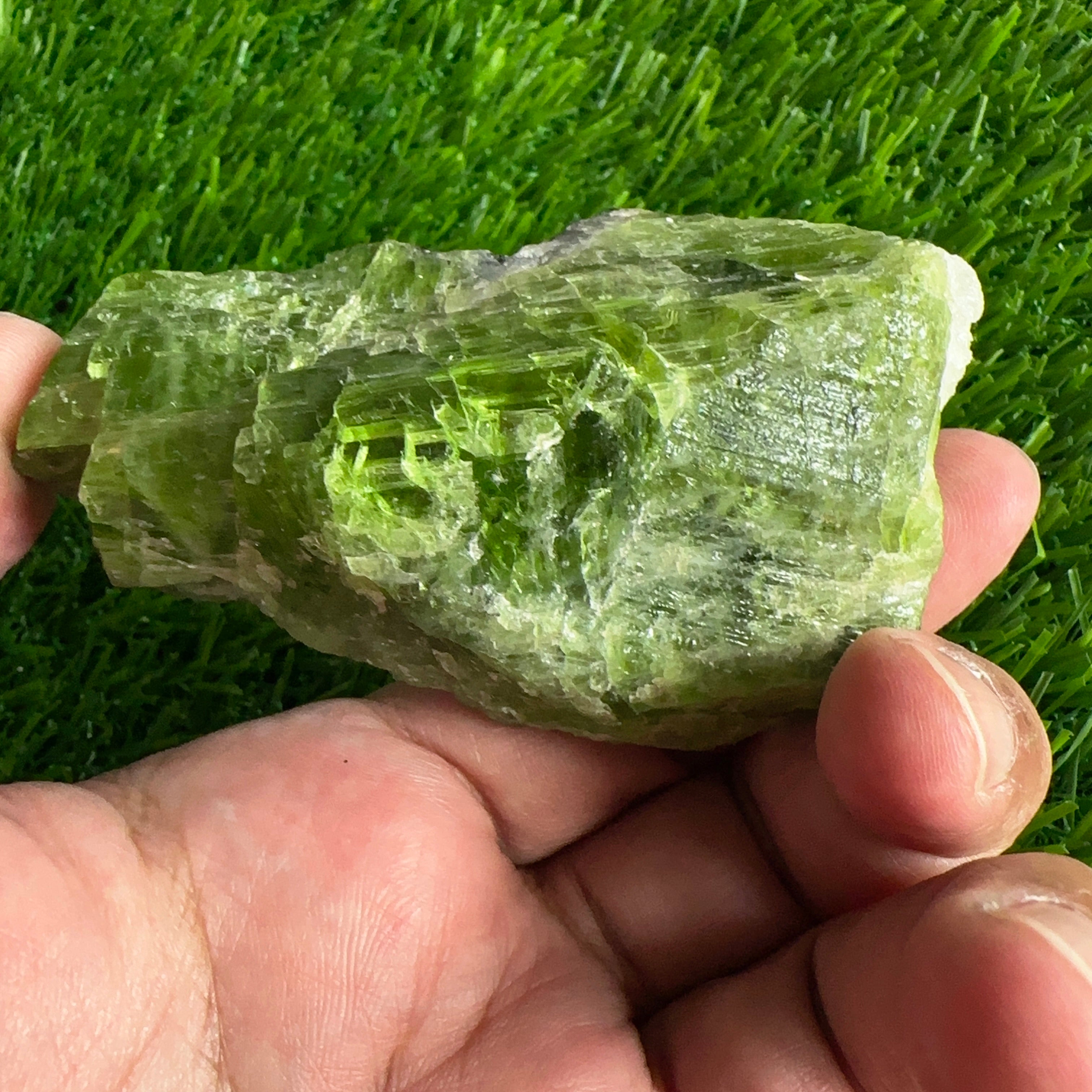 Tremolite Crystal from Merelani, 164.90gm, Rare, fully crystalized and etched from all sides, looks like multiple crystals formed together, gemmy