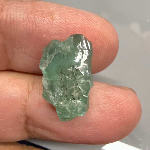 Emerald Crystal, 8.20ct, Tanzania, Untreated Unheated, specimen grade, flattish shape