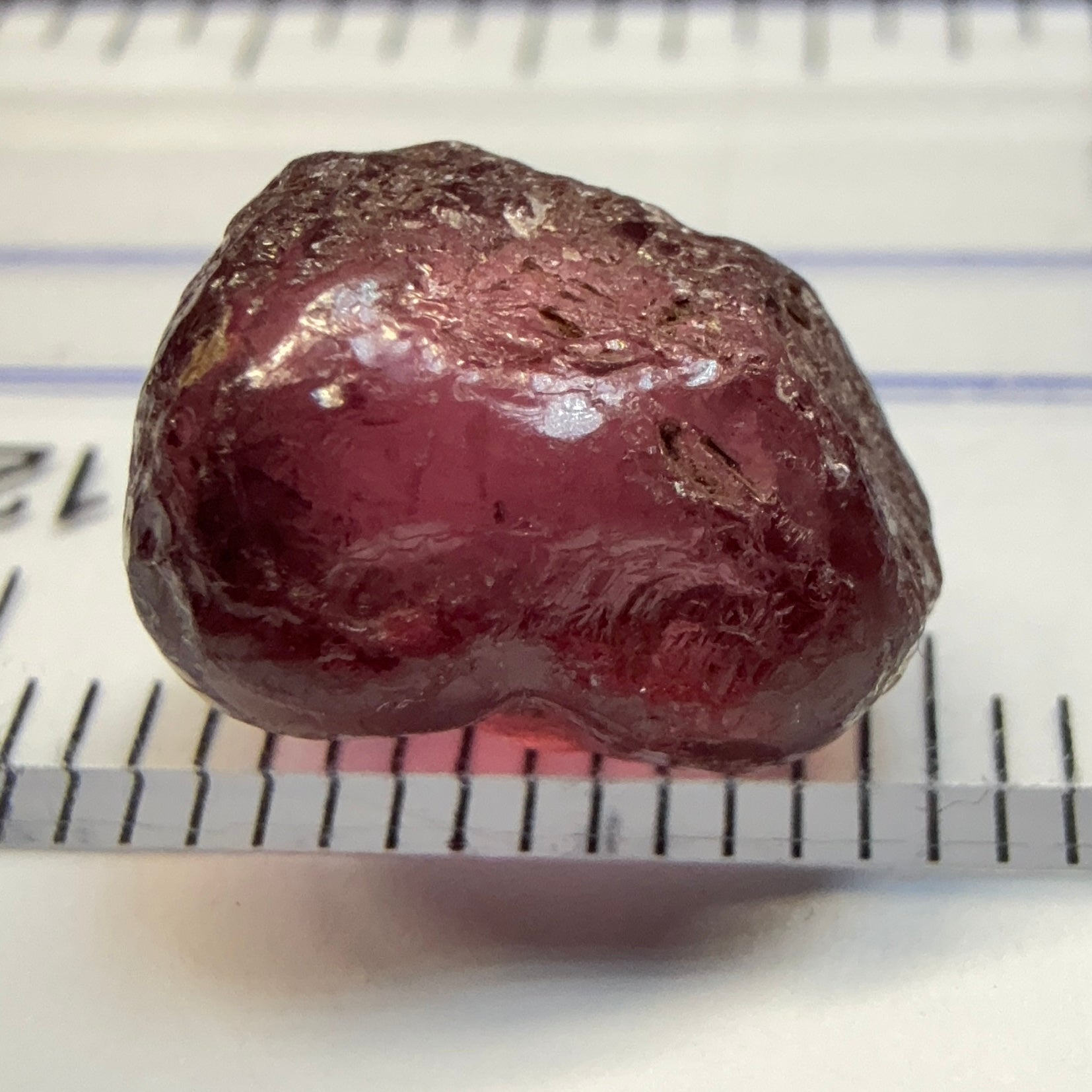 Tanzanian Garnet, 7.54ct, very slight silk on one side with a few tiny spots near the skin towards the end, rest vvs-if, Tanzania, Untreated Unheated
