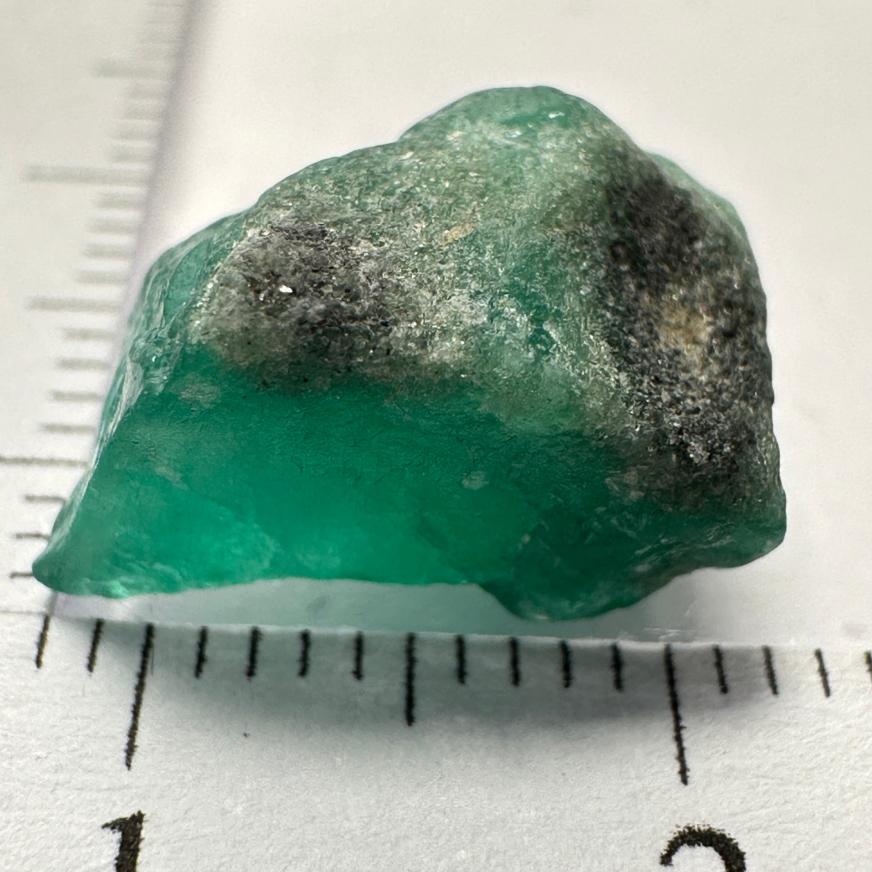 Emerald Crystal. 6.84ct, Sumbawanga Mines, Tanzania. No oil, Untreated Unheated.