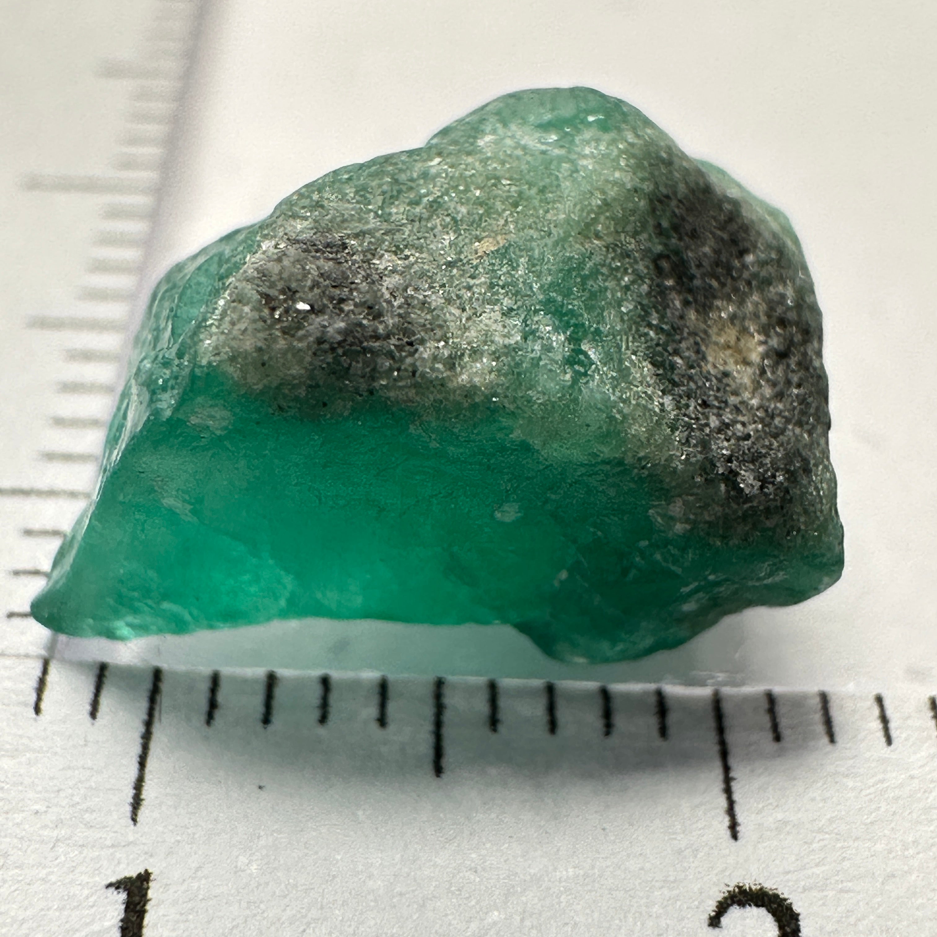 Emerald Crystal. 6.84ct, Sumbawanga Mines, Tanzania. No oil, Untreated Unheated.