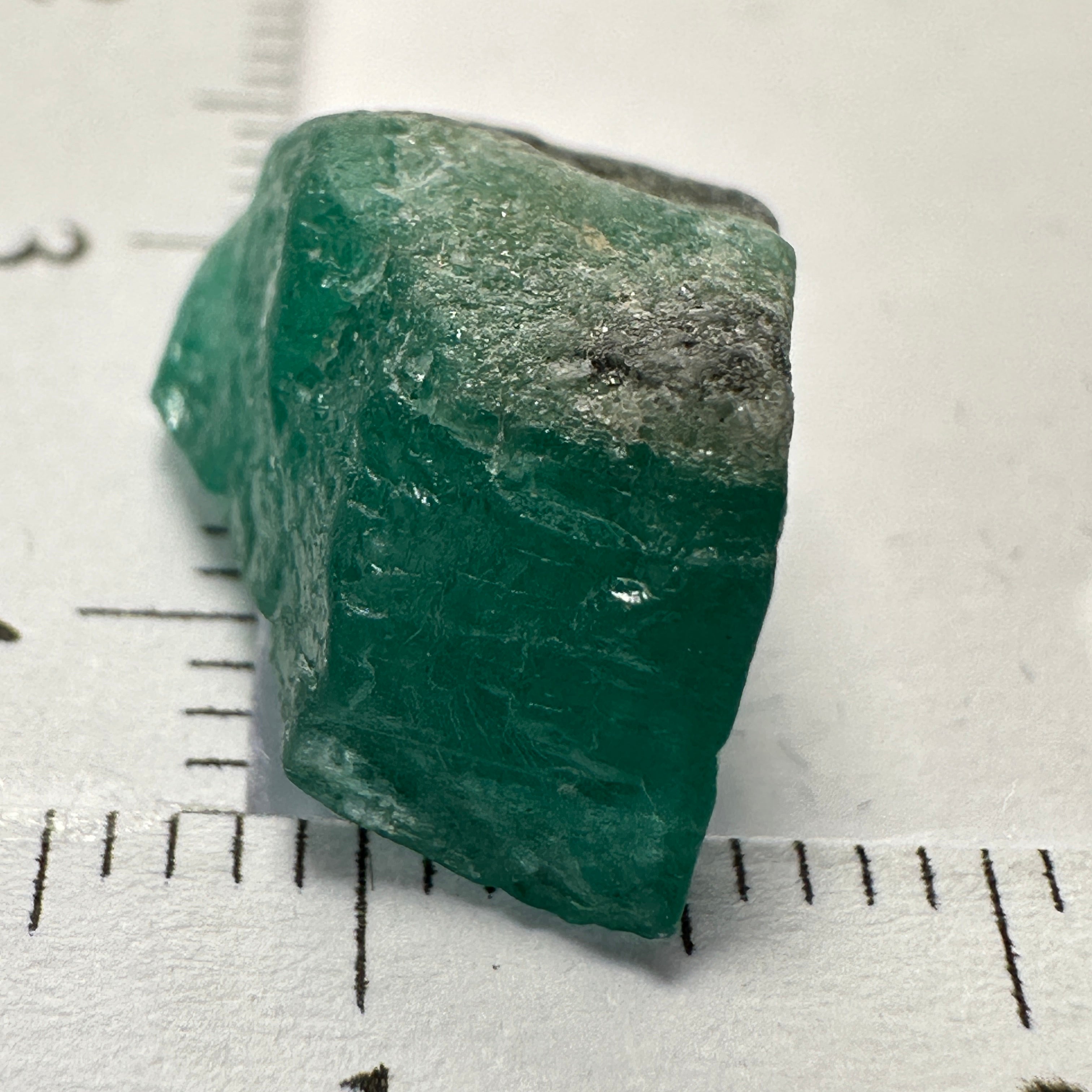 Emerald Crystal. 6.84ct, Sumbawanga Mines, Tanzania. No oil, Untreated Unheated.