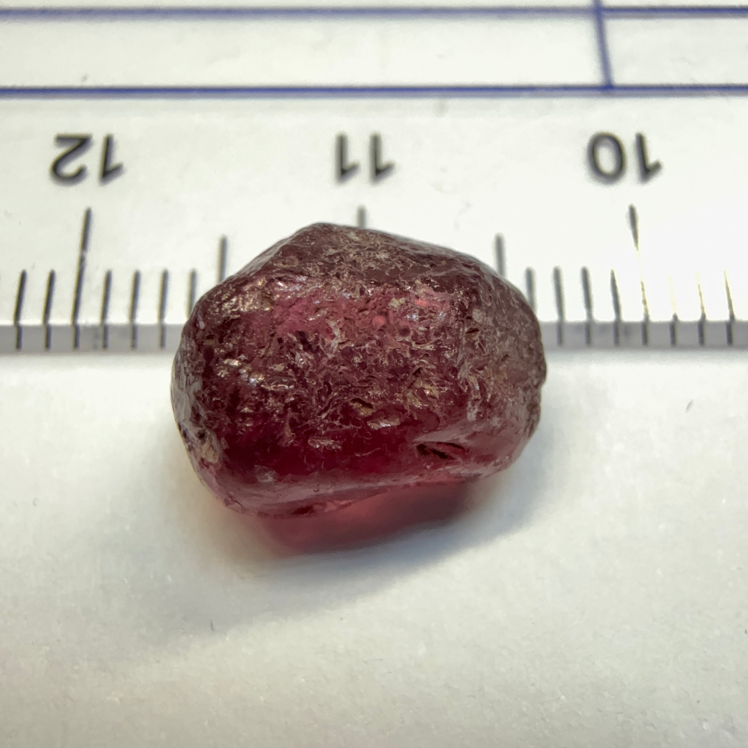 Tanzanian Garnet, 7.54ct, very slight silk on one side with a few tiny spots near the skin towards the end, rest vvs-if, Tanzania, Untreated Unheated