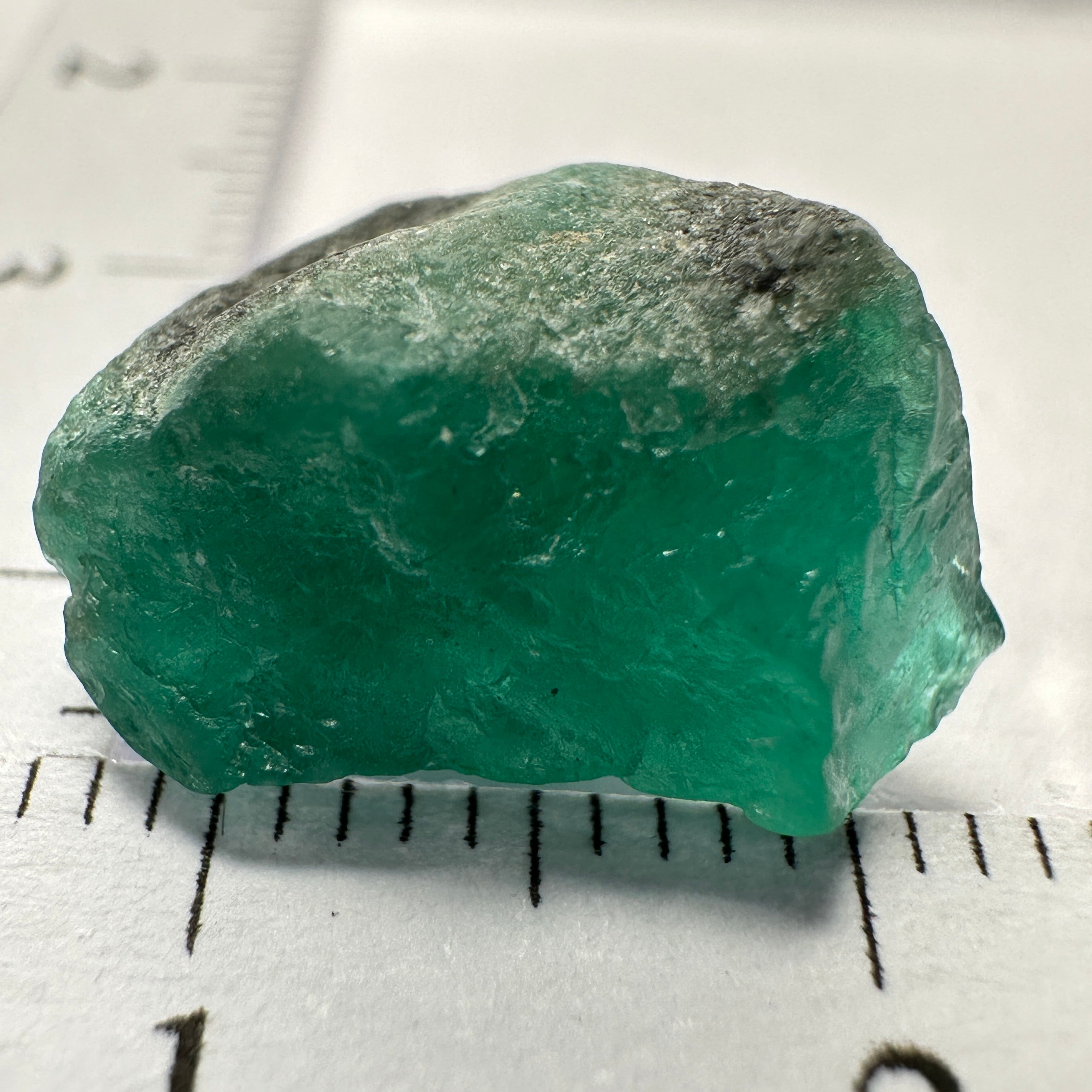 Emerald Crystal. 6.84ct, Sumbawanga Mines, Tanzania. No oil, Untreated Unheated.