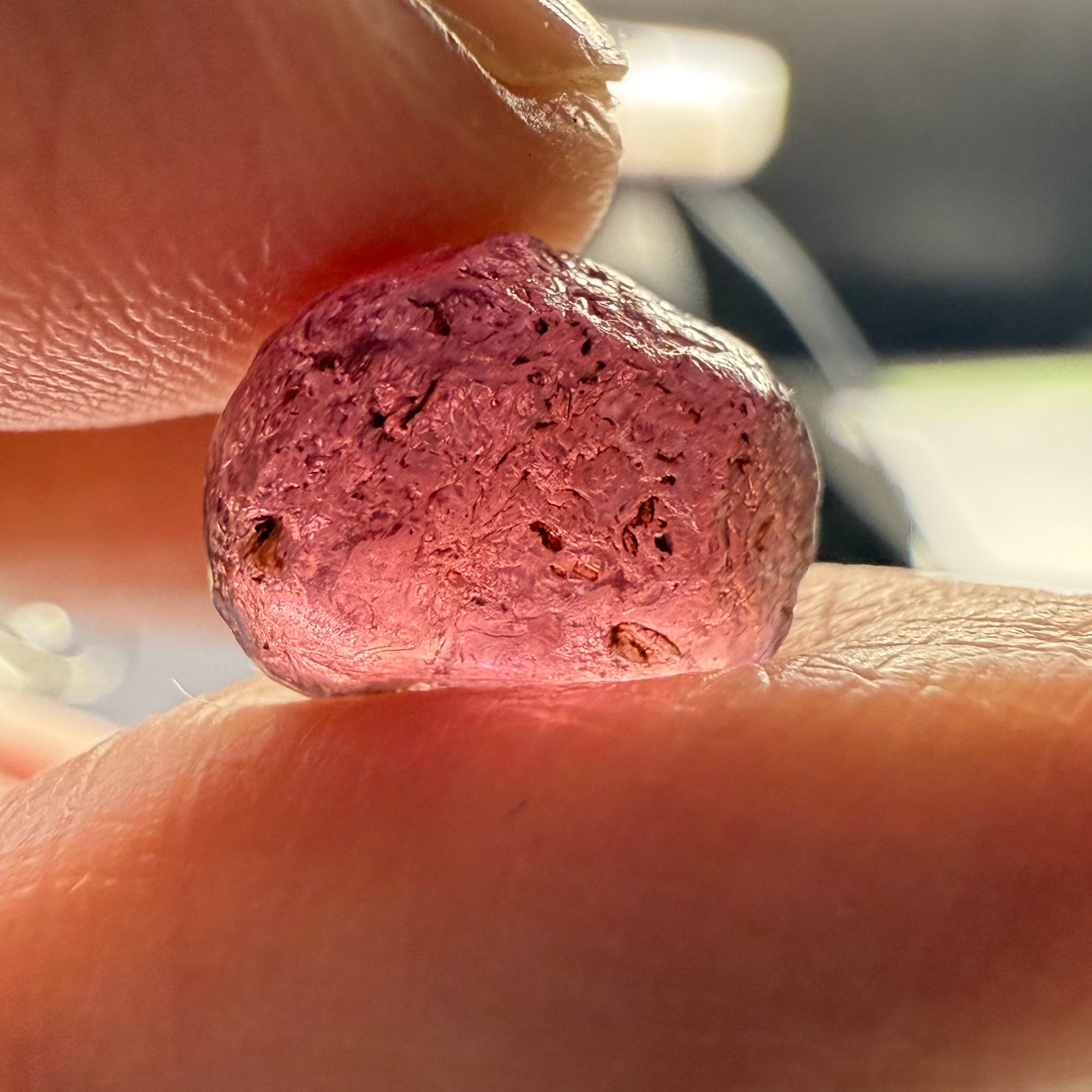 Tanzanian Garnet, 7.54ct, very slight silk on one side with a few tiny spots near the skin towards the end, rest vvs-if, Tanzania, Untreated Unheated