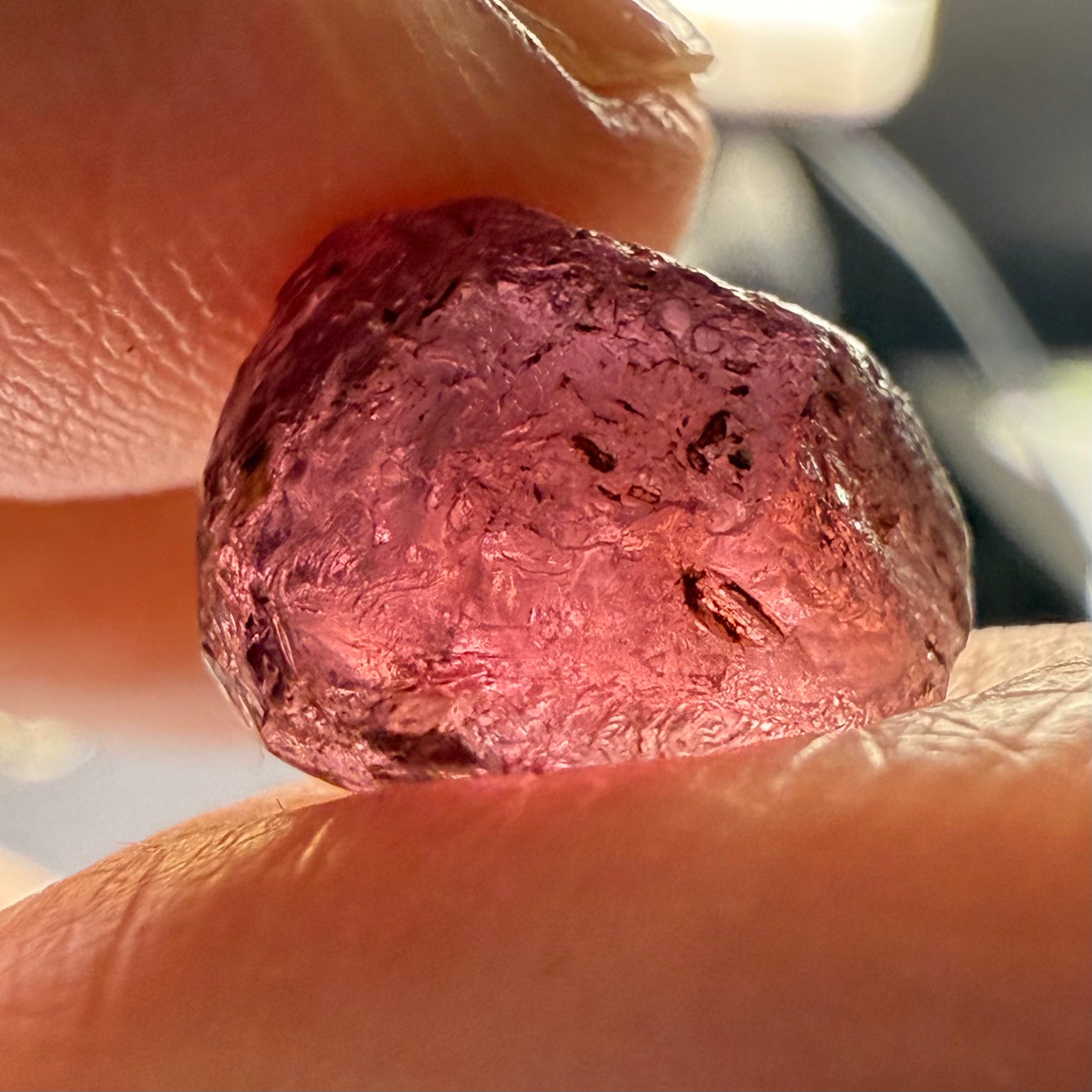 Tanzanian Garnet, 7.54ct, very slight silk on one side with a few tiny spots near the skin towards the end, rest vvs-if, Tanzania, Untreated Unheated
