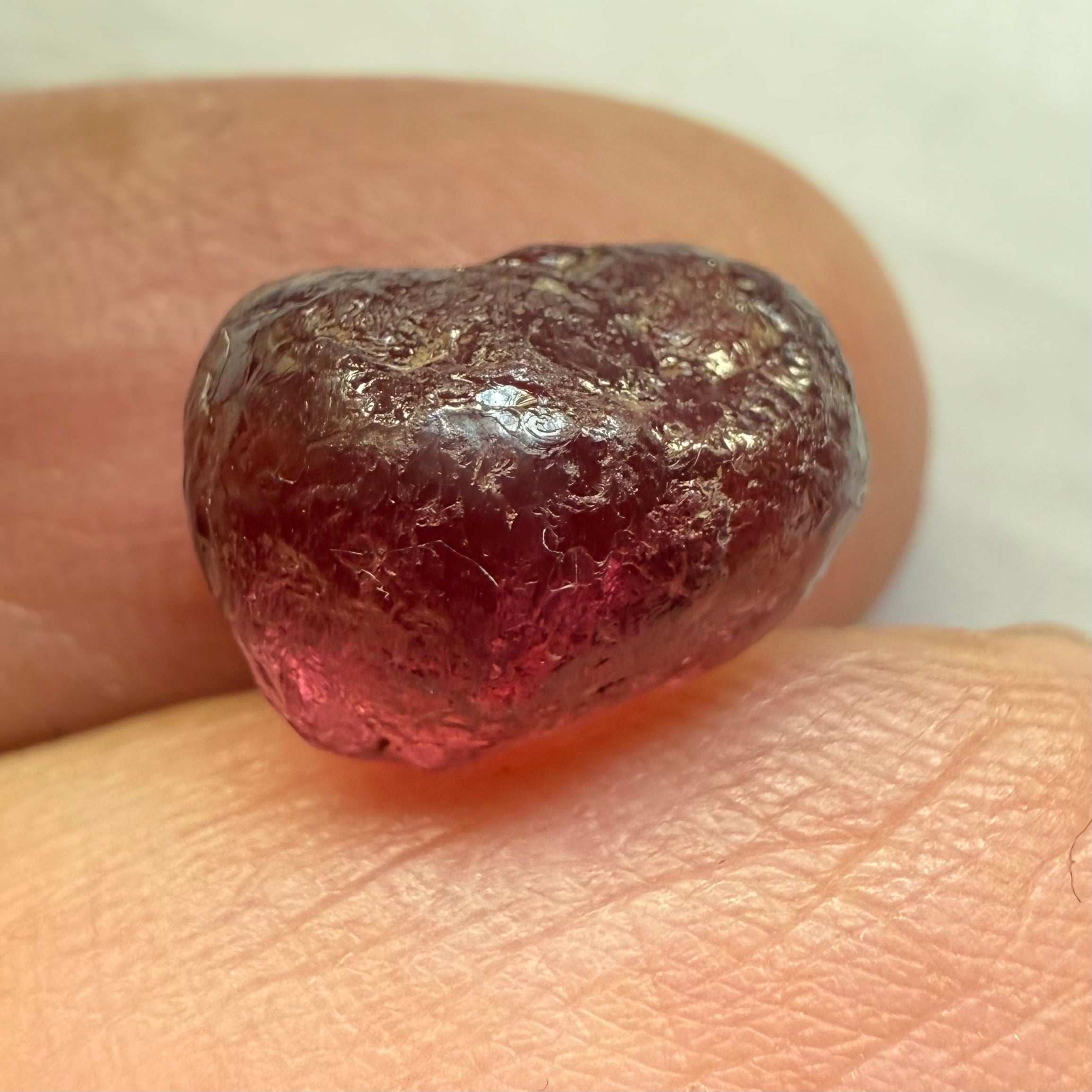 Tanzanian Garnet, 7.54ct, very slight silk on one side with a few tiny spots near the skin towards the end, rest vvs-if, Tanzania, Untreated Unheated