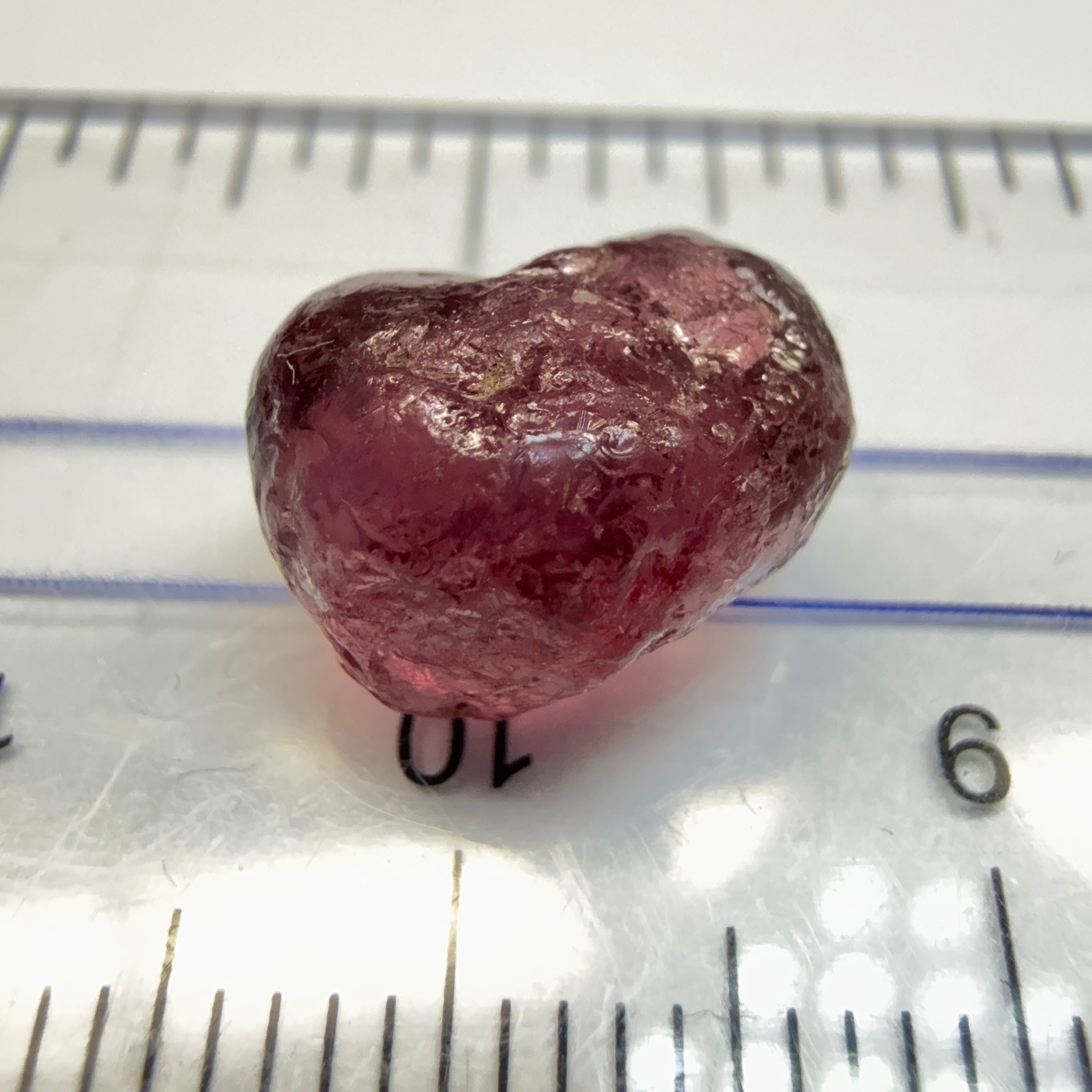 Tanzanian Garnet, 7.54ct, very slight silk on one side with a few tiny spots near the skin towards the end, rest vvs-if, Tanzania, Untreated Unheated