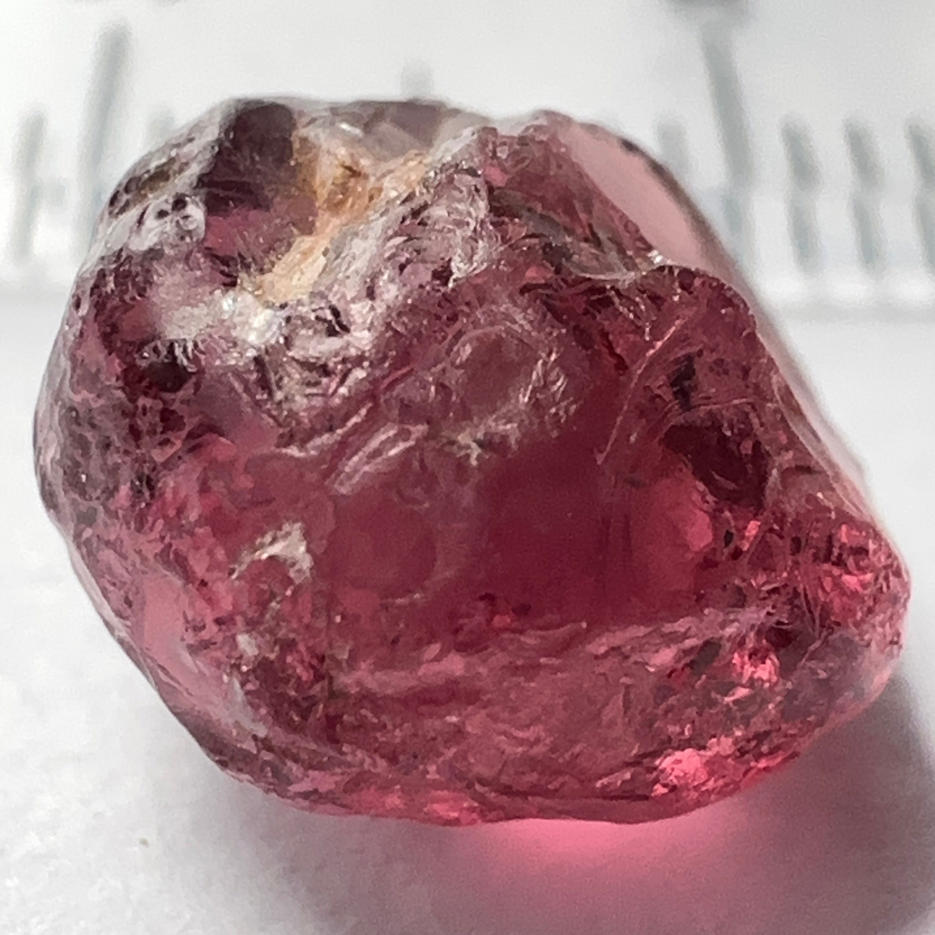 Rhodolite Garnet Colour Shifting, 6.06ct, Umba, Tanzania, Untreated Untreated. VVS with very slight silk on the outside