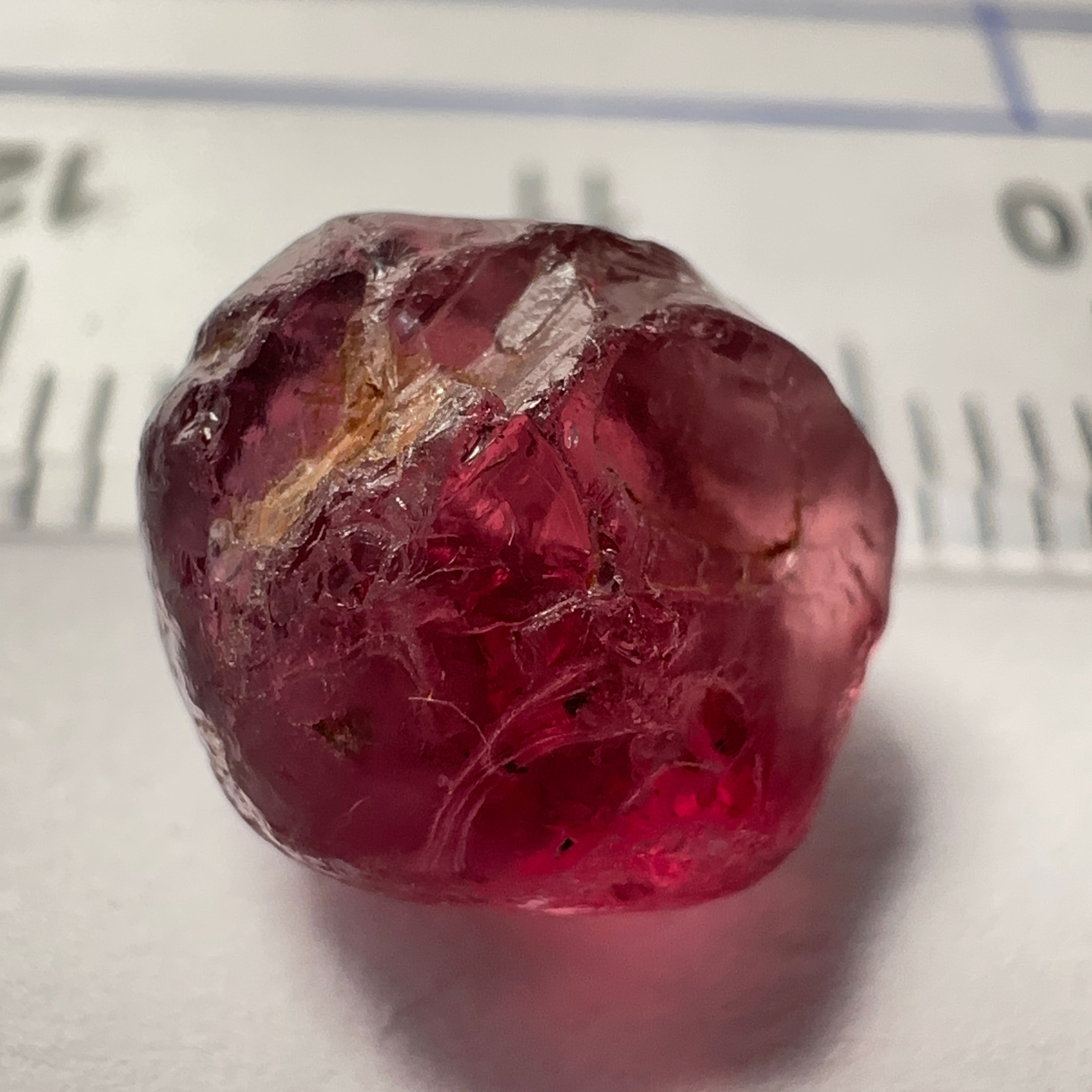 Rhodolite Garnet Colour Shifting, 6.06ct, Umba, Tanzania, Untreated Untreated. VVS with very slight silk on the outside