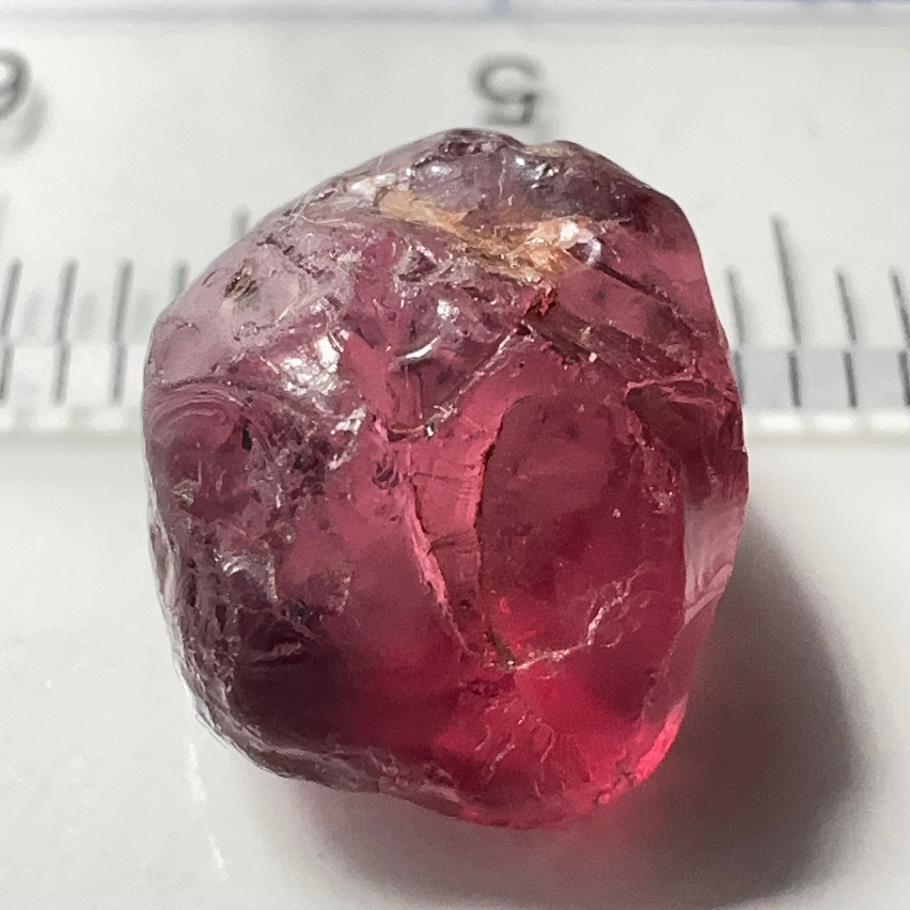 Rhodolite Garnet Colour Shifting, 6.06ct, Umba, Tanzania, Untreated Untreated. VVS with very slight silk on the outside